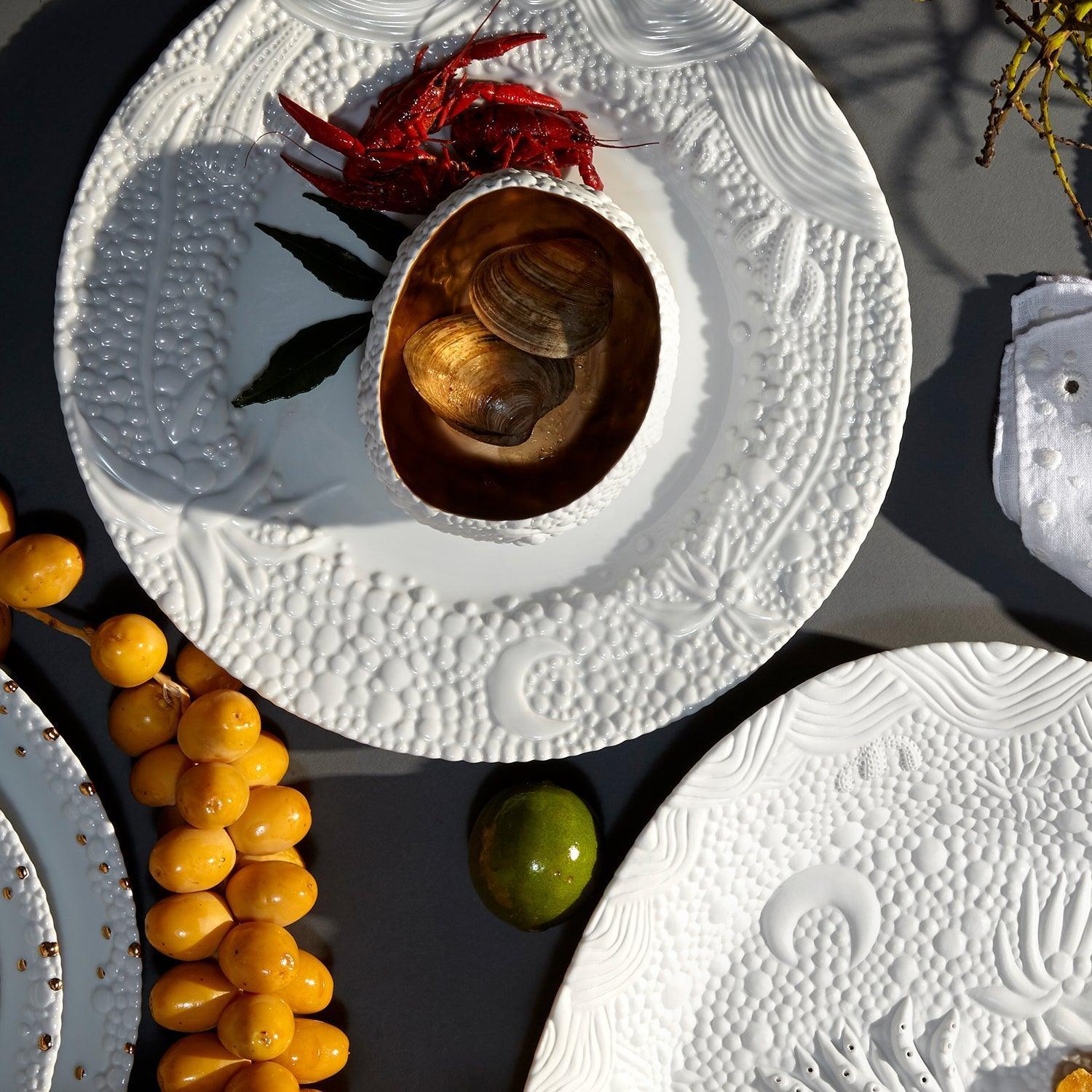 Premium White Haas Mojave Ceramic Cereal Bowl - Durable & Stylish Breakfast Bowl for Cereal, Soup, Salad - Perfect for Home, Office, or Restaurant Use