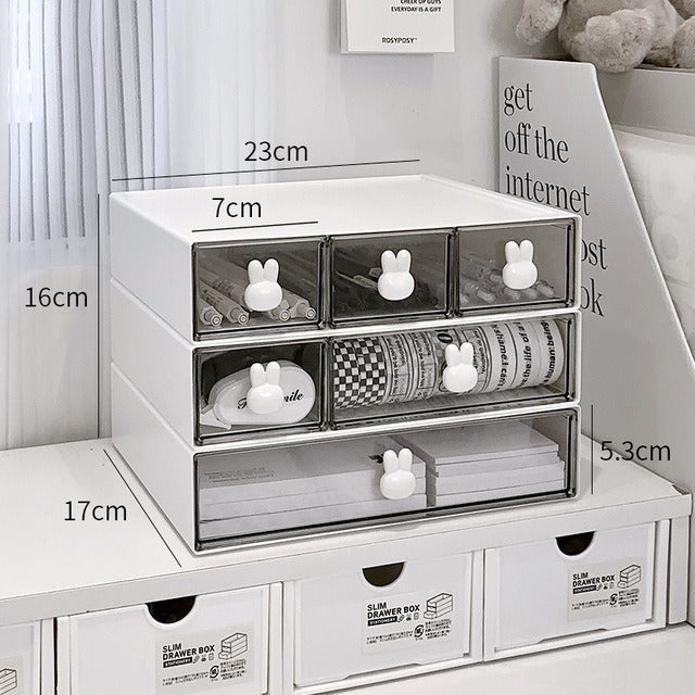 Desktop Storage Box Organizer - Multi-Purpose Office & Home Organization Solution for Papers, Files & Supplies | Perfect for Desk, Shelf & Cabinet Storage