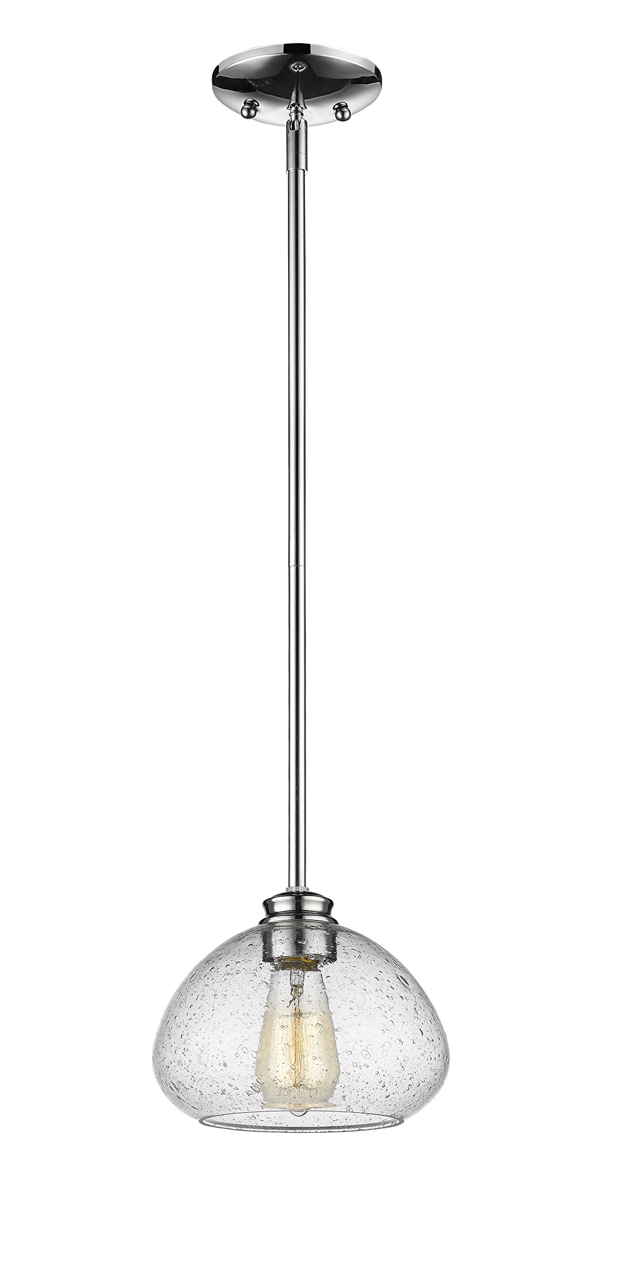 zLite 1 Light Mini Pendant Lighting Fixture - Modern Ceiling Light for Kitchen Island, Dining Room & Bedroom | Dimmable Hanging Lamp for Home Decor