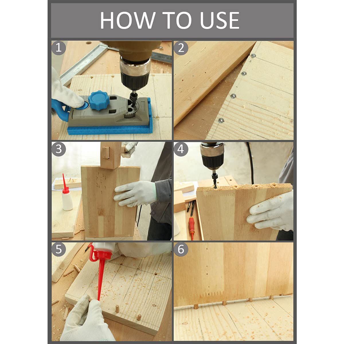 Wolfride 16PCS Dowel and Tenon Center Set - Precision Woodworking Alignment Tool Kit with Dowel Pins & Transfer Plugs - Perfect for Cabinet Making, Furniture Assembly & DIY Wood Joinery Projects
