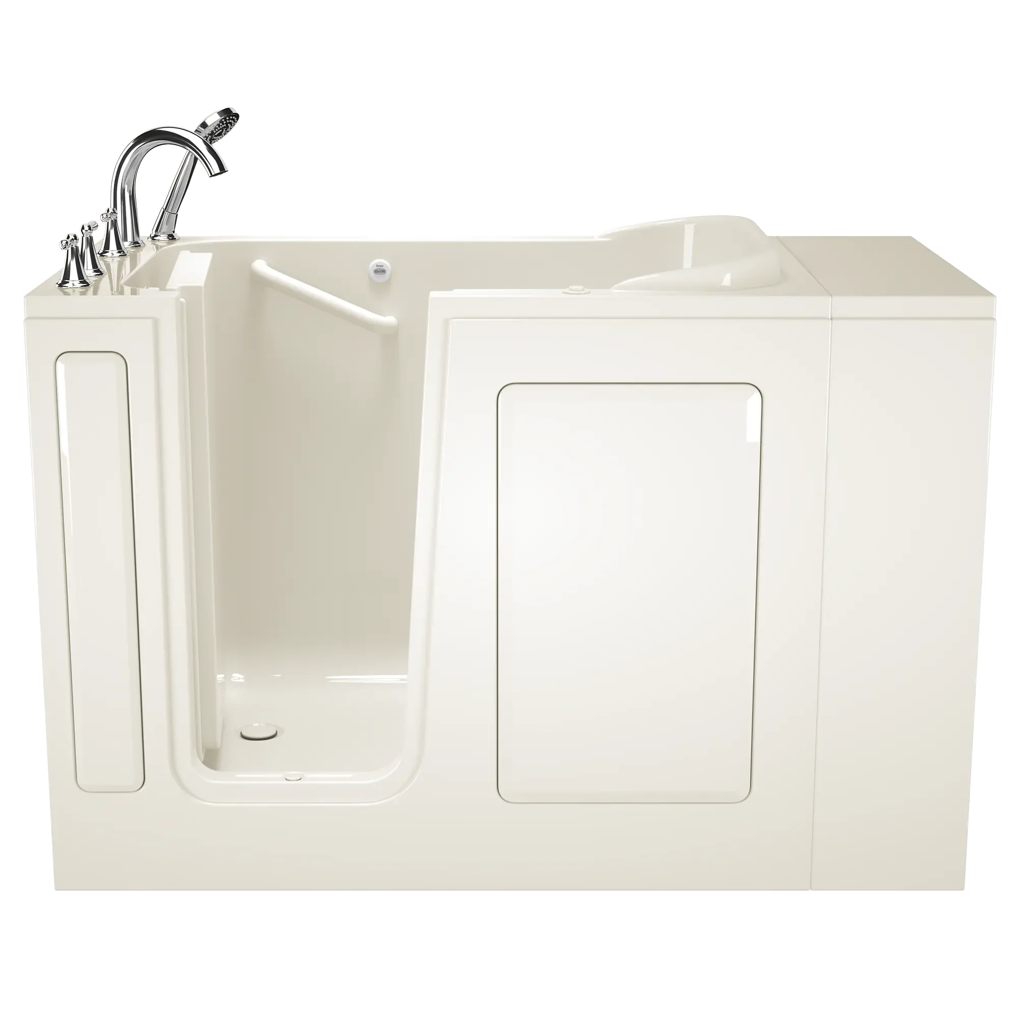 28 x 48 Inch Gelcoat Walk-in Bathtub with Air Spa System - Left Hand Drain & Faucet - Ideal for Elderly & Handicap Accessible Bathing