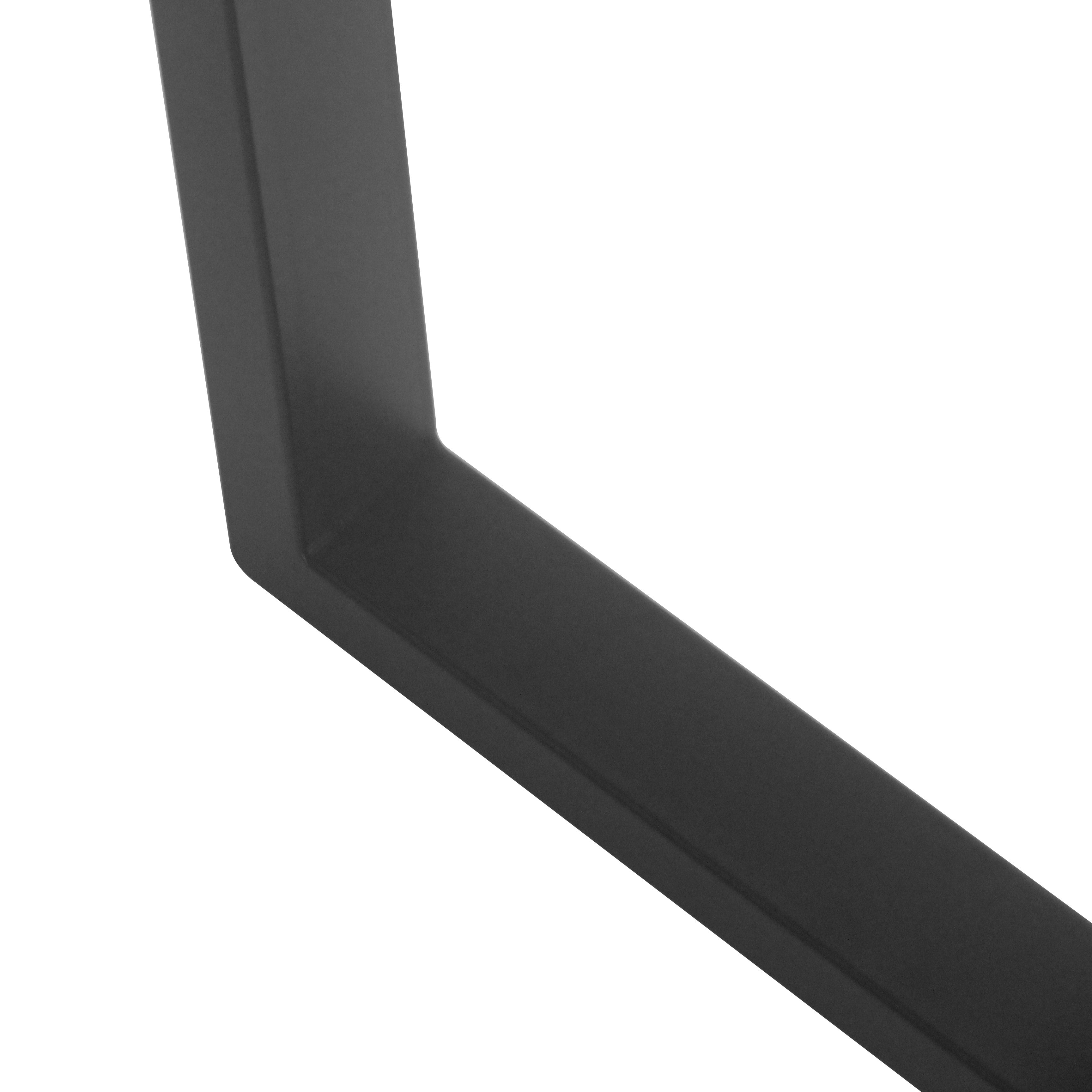 Heavy Duty L-Shaped Table Base Set of 2 (71cm Tall) - Sturdy Metal Legs for Dining Tables, Workbenches & Office Desks - Perfect for Home, Restaurant & Commercial Use