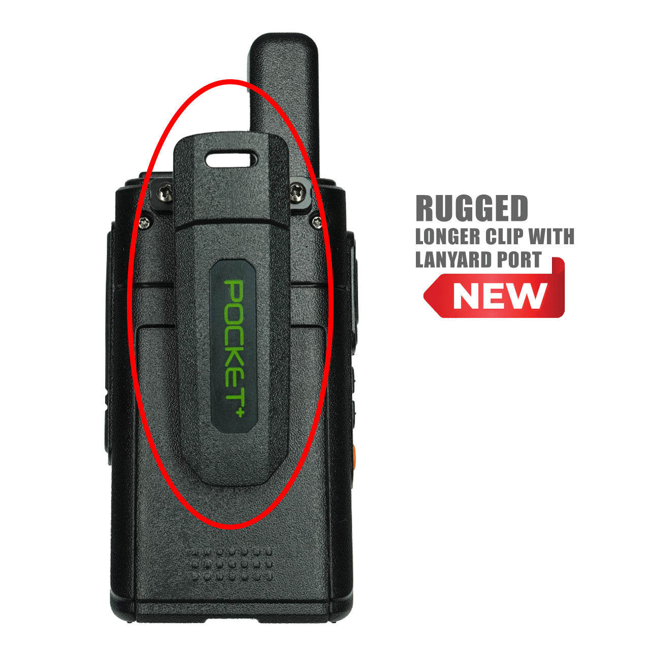 Klein Blackbox Pocket+ UHF Radio with Motorola Connector - 16 Channel Walkie Talkie for Outdoor Adventures, Construction Sites & Emergency Communication