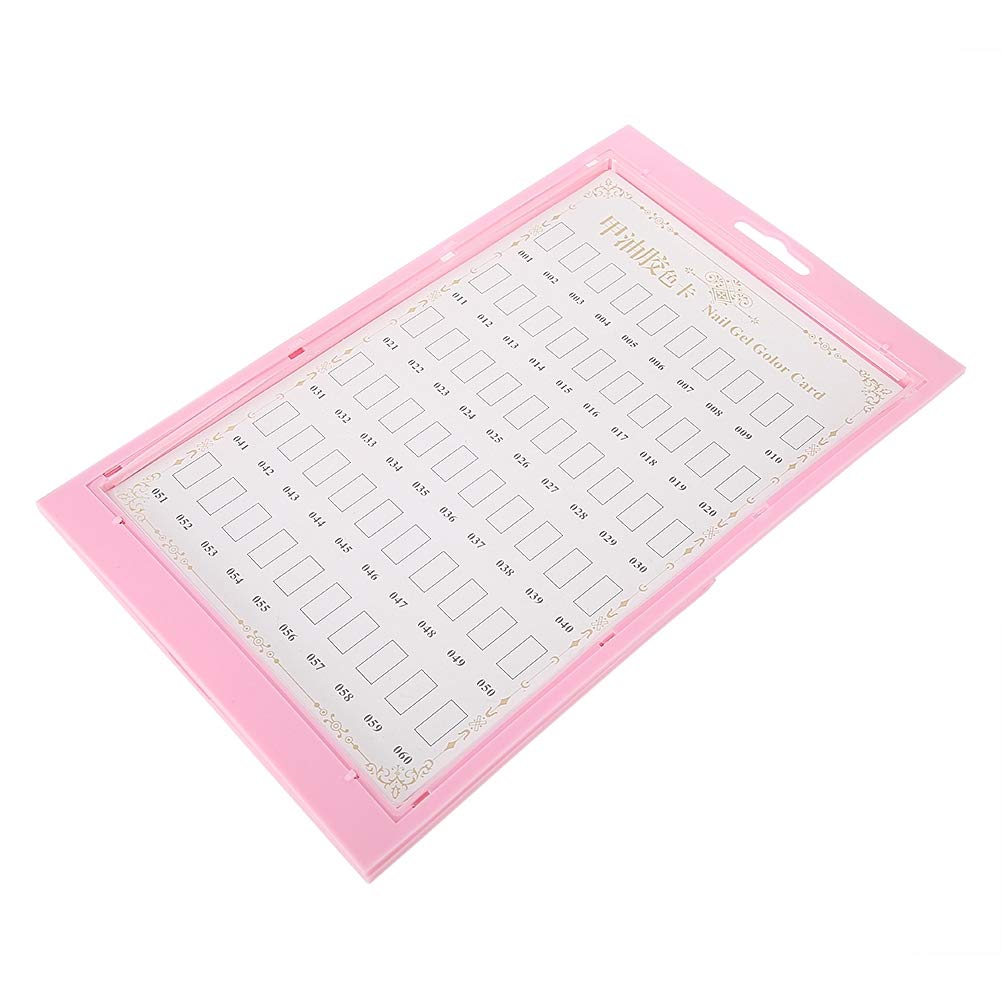 Eco-Friendly Portable Nail Polish Display Stand - Slim Manicure Tool for Nail Art Practice, Carving & Drawing (Pink) | Perfect for Salon Professionals & DIY Nail Enthusiasts at Home