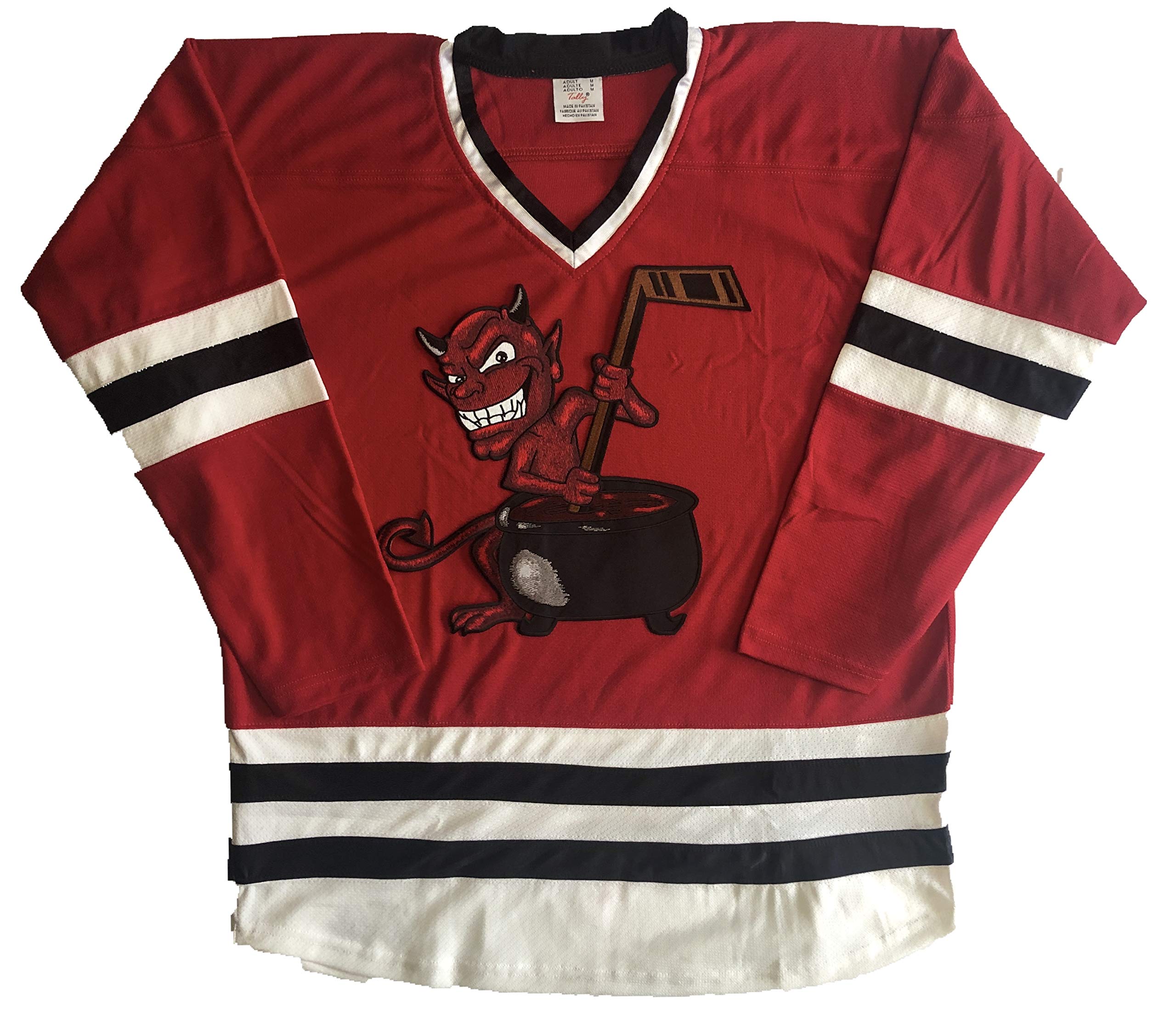 Custom Devil with Cauldron Hockey Jerseys - Personalized NHL Pro Jerseys with Name & Number - Perfect for Games, Tournaments & Fan Gear