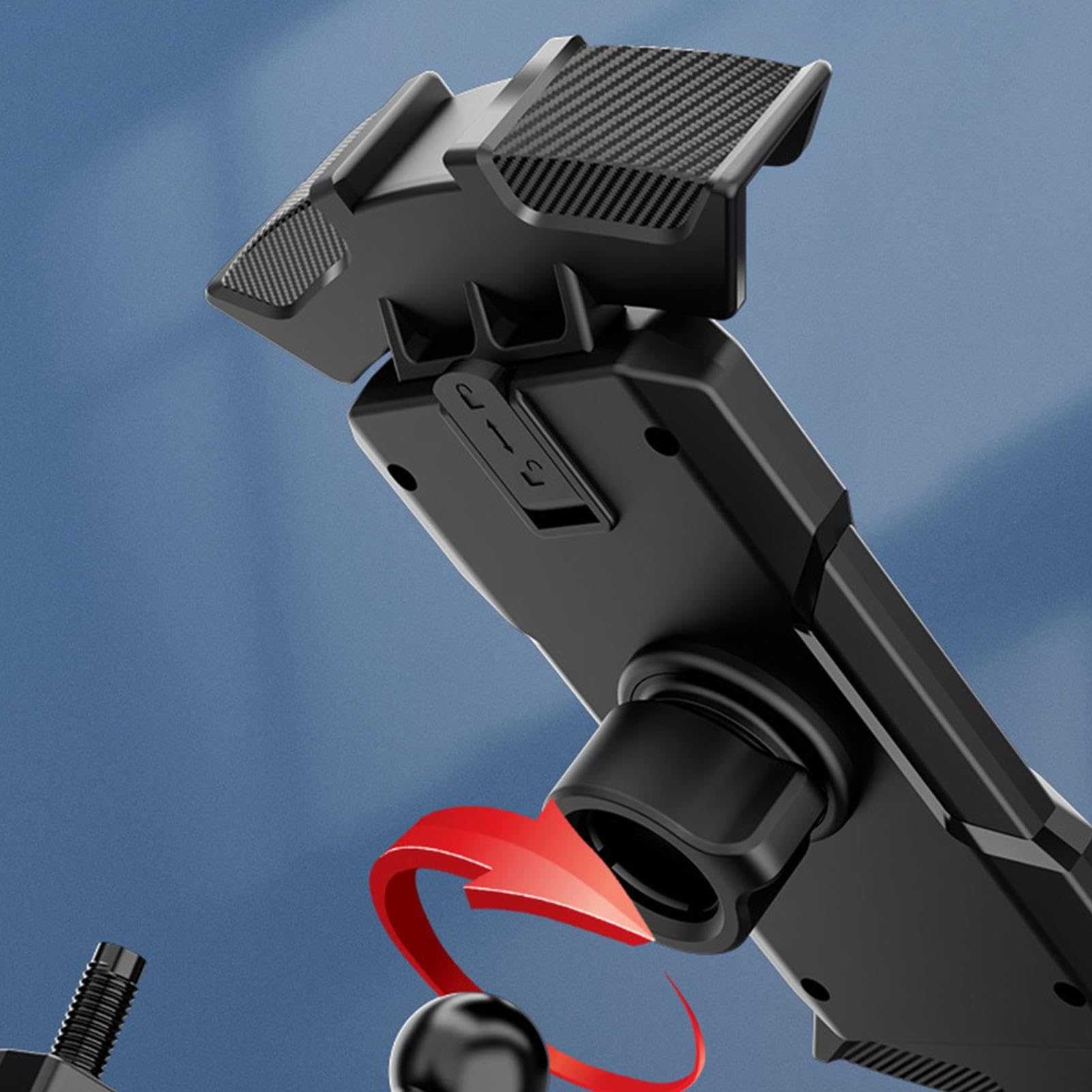 360° Rotating Shockproof Motorcycle Phone Mount - Universal Bike Handlebar Phone Holder for iPhone Samsung - Perfect for Commuting, Off-Road & Delivery Riders