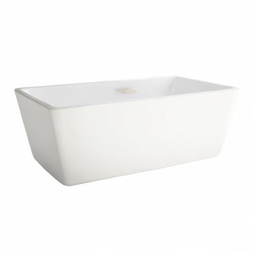 American Standard 1680100.295 Freestanding Bathtub Overflow Cover and Drain Kit in Brushed Nickel Finish - Perfect for Bathroom Renovations and Modern Home Upgrades