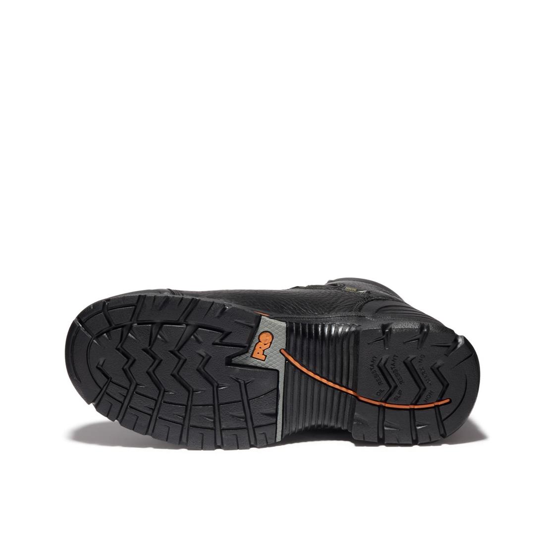 Endurance 6-Inch Steel Toe Waterproof Work Boots for Men - Black Safety Shoes for Construction, Warehouse & Outdoor Work