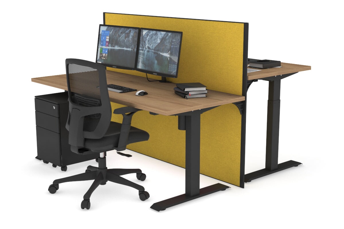 Adjustable Height 2-Person Workbench [1400L x 700W] - Perfect for Garage, Workshop & Home Office Use