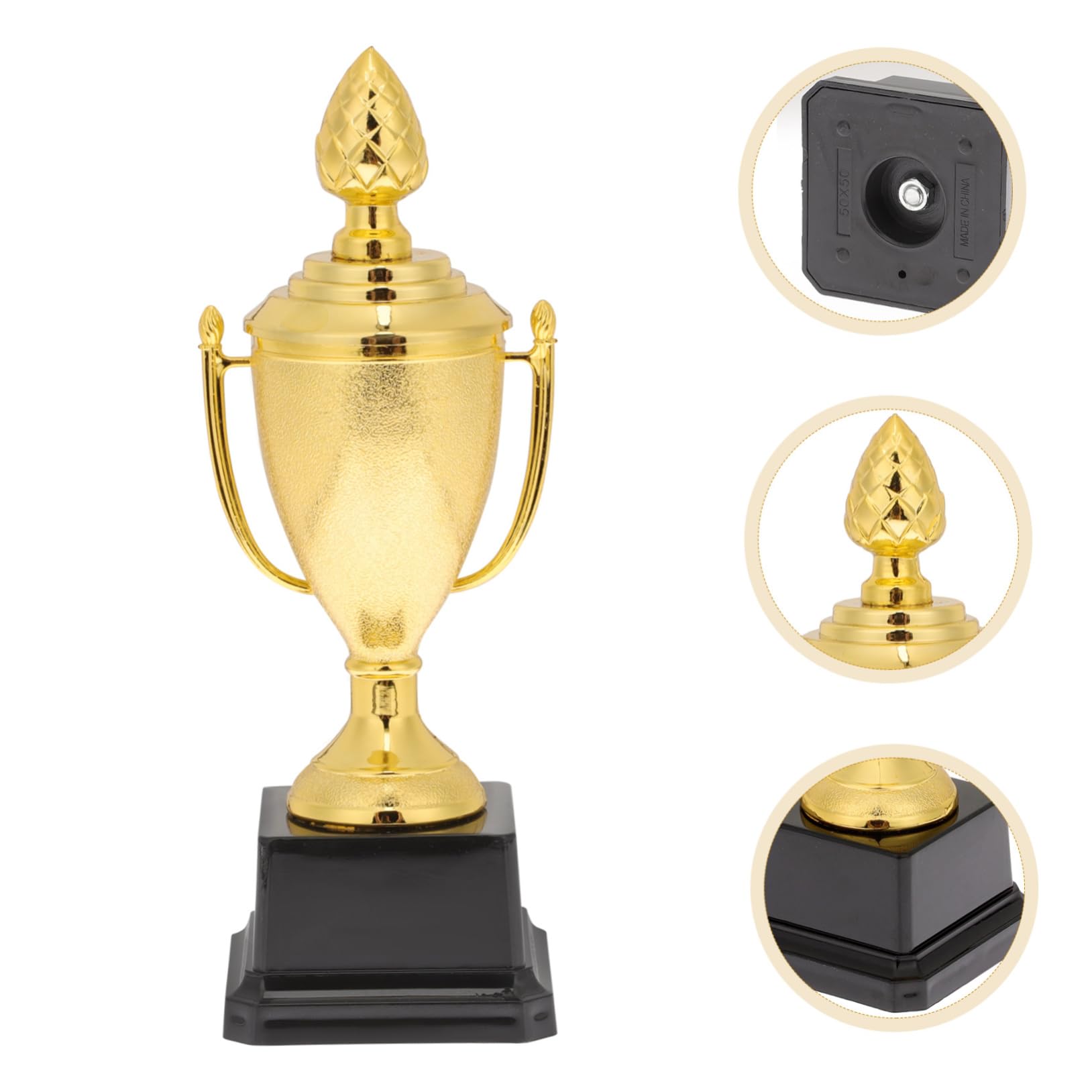 WOONEKY Mini Plastic Game Trophy Toys for Kids - School Rewards, Party Favors & Room Decor - Fun Prize for Children's Achievements & Playtime
