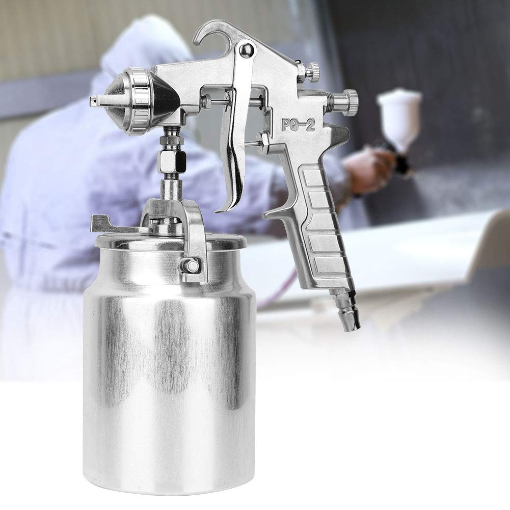Professional PQ-2 Pneumatic Paint Spray Gun - 2.0mm Nozzle, 1000cc Capacity Air Paint Sprayer for Furniture, Automotive Repair & DIY Projects - Perfect for Home Renovation, Car Touch-Ups & Woodworking