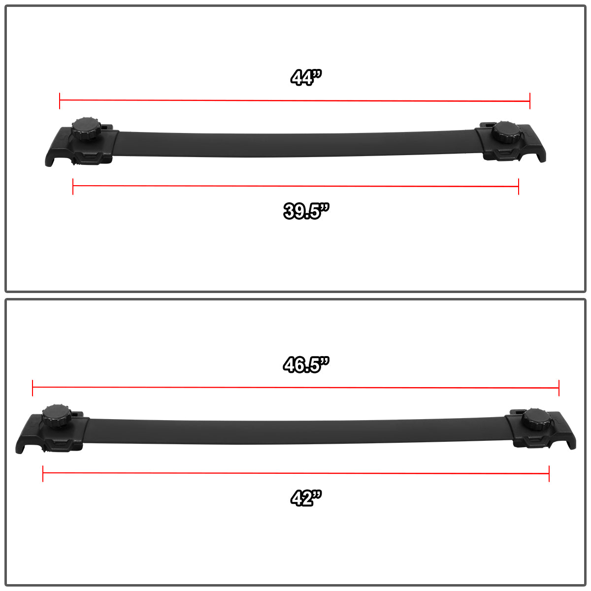 2009-2017 Dodge Journey OEM Style Aluminum Roof Rack Cross Bars - Heavy Duty Cargo Carrier for Camping, Road Trips & Outdoor Adventures