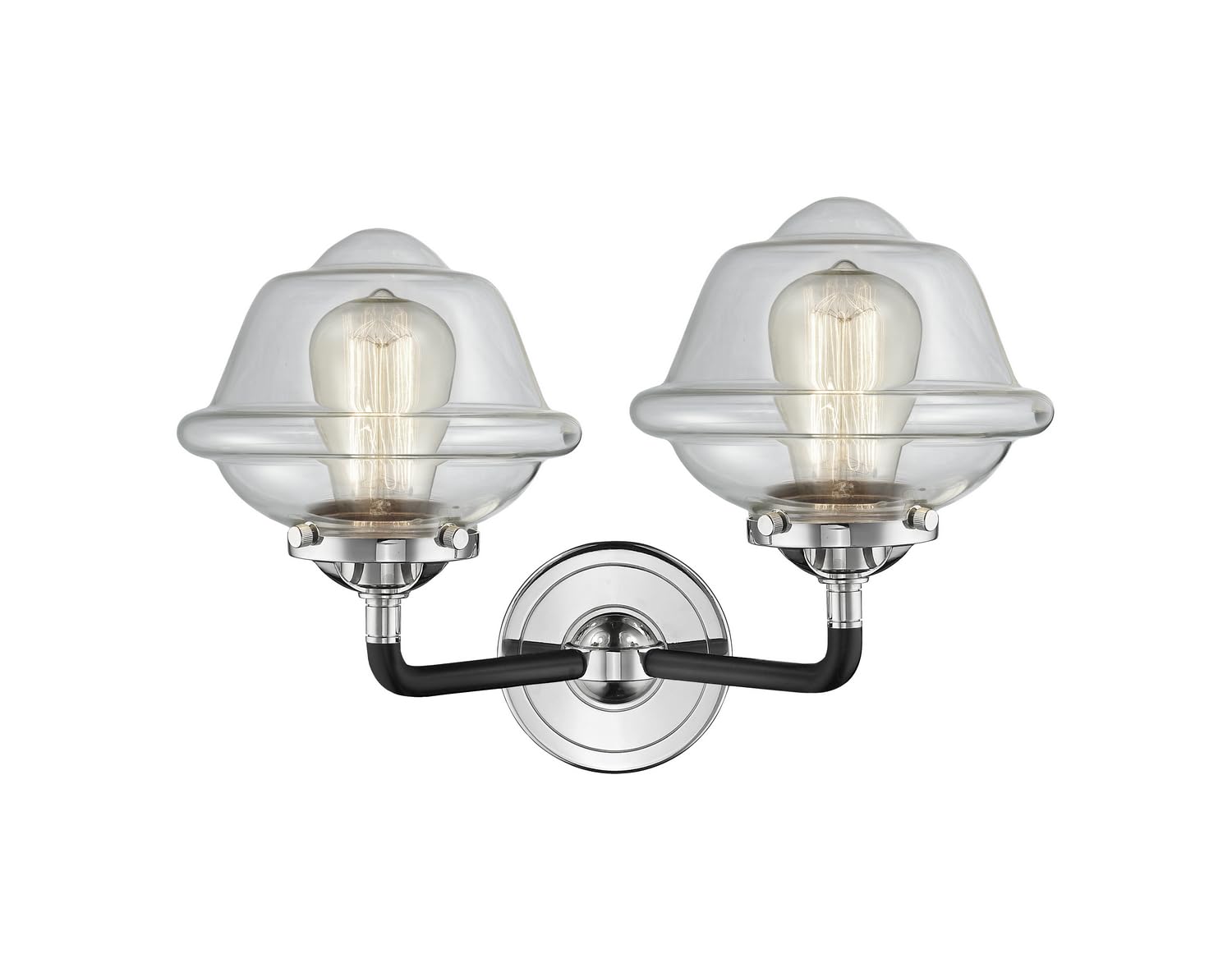 Innovations Lighting 284-2W-BPN-G532-LED Small Oxford 2-Light Bathroom Vanity Light - Nouveau Collection - Perfect for Modern Bathroom & Powder Room Decor
