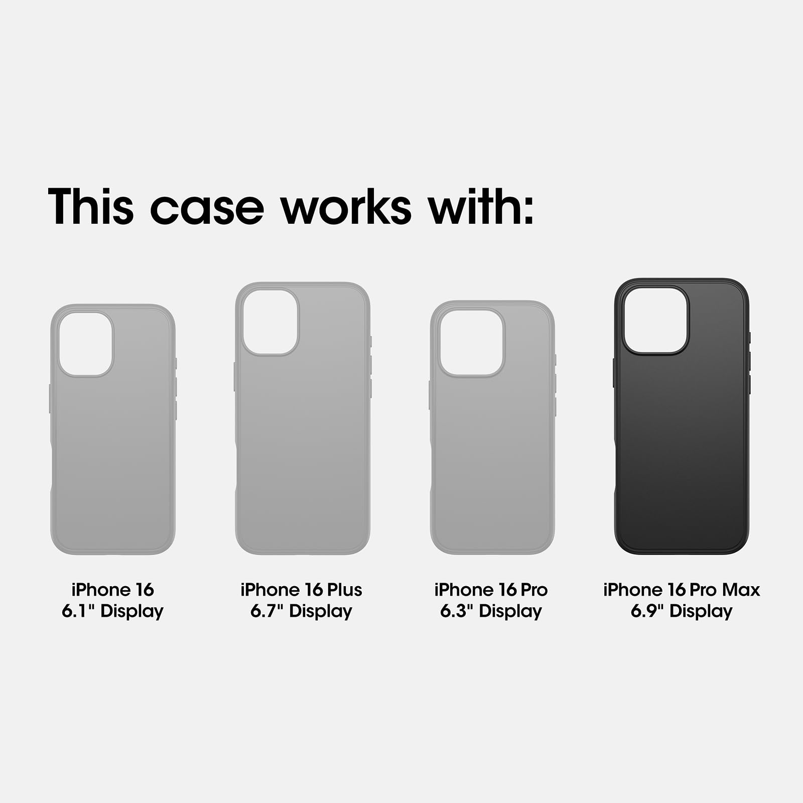 OtterBox Defender Series Case for iPhone 16 Pro Max - Heavy Duty Protection, Slim Design - Perfect for Outdoor Activities, Work & Travel (Black)