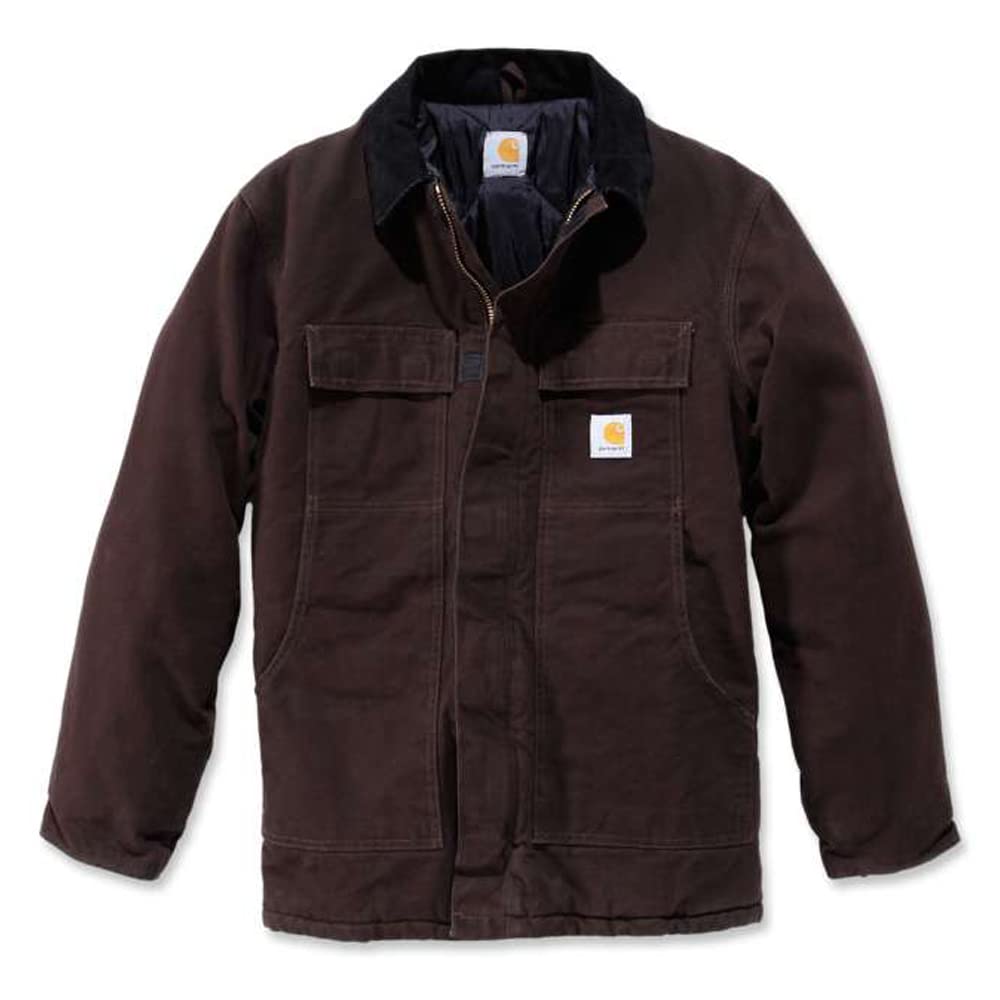 Carhartt Men's Arctic Quilt Lined Sandstone Traditional Coat C26 - Heavy Duty Winter Work Jacket for Cold Weather Protection | Ideal for Construction, Outdoor Jobs & Harsh Conditions