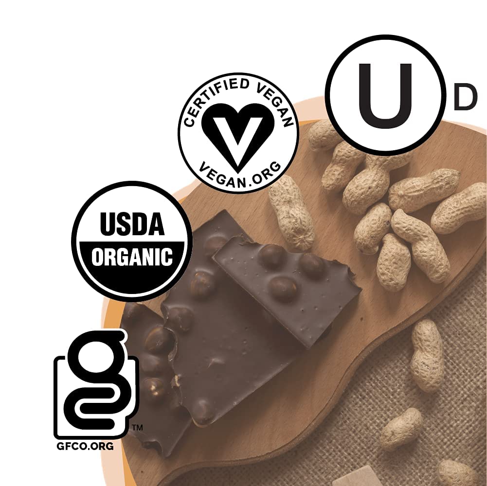 Organic Chocolate Peanut Butter Kids Snack Bars (18 Pack) - Healthy Vegan Paleo School Lunch Snacks - Gluten Free, Dairy Free, No Refined Sugar - Perfect for Lunchboxes, After-School Treats & On-the-Go Nutrition