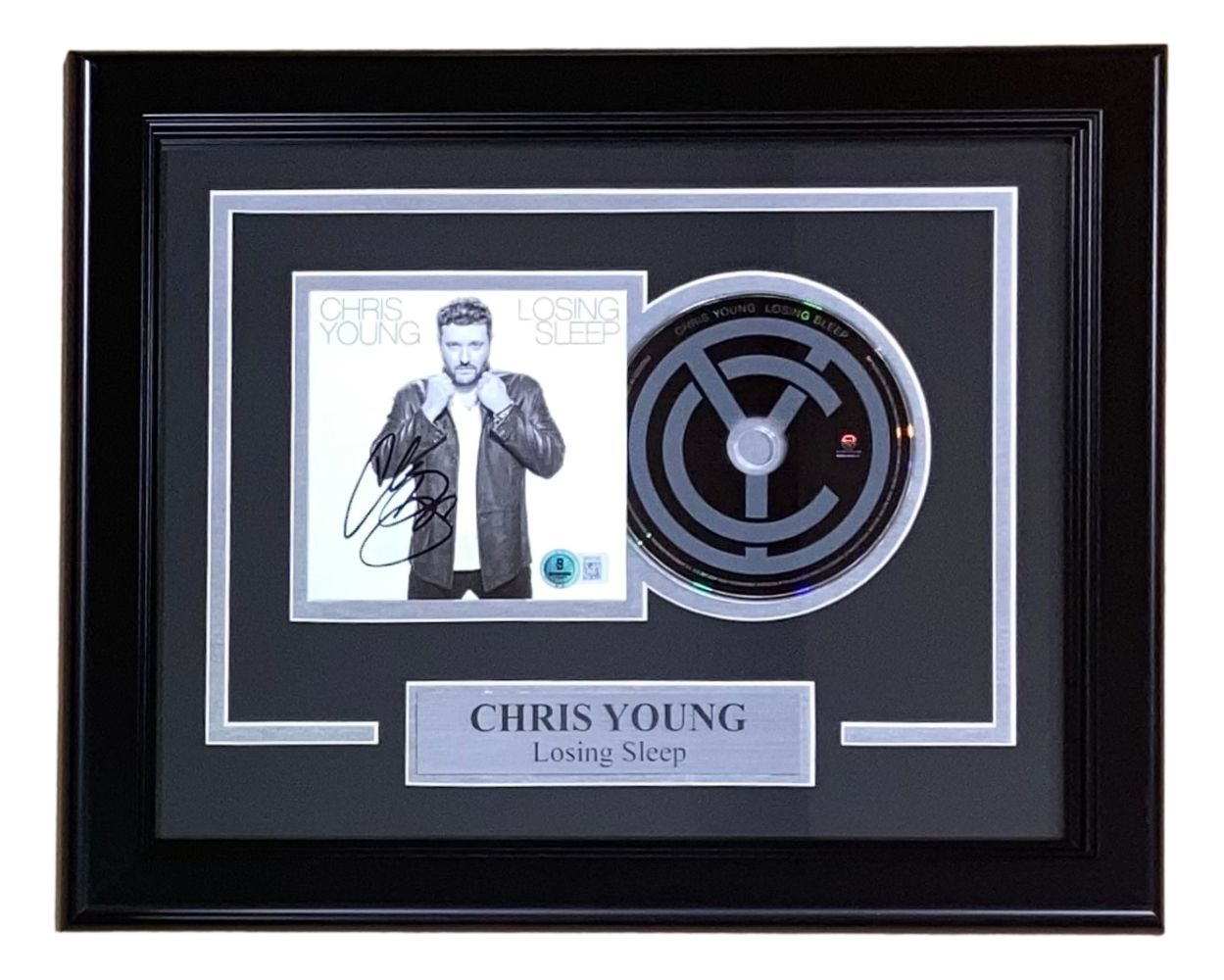 Chris Young Signed Framed Losing Sleep CD Booklet - Authentic Country Music Memorabilia - Perfect for Fans & Collectors - Great Gift for Music Lovers - Display in Home, Office, or Man Cave