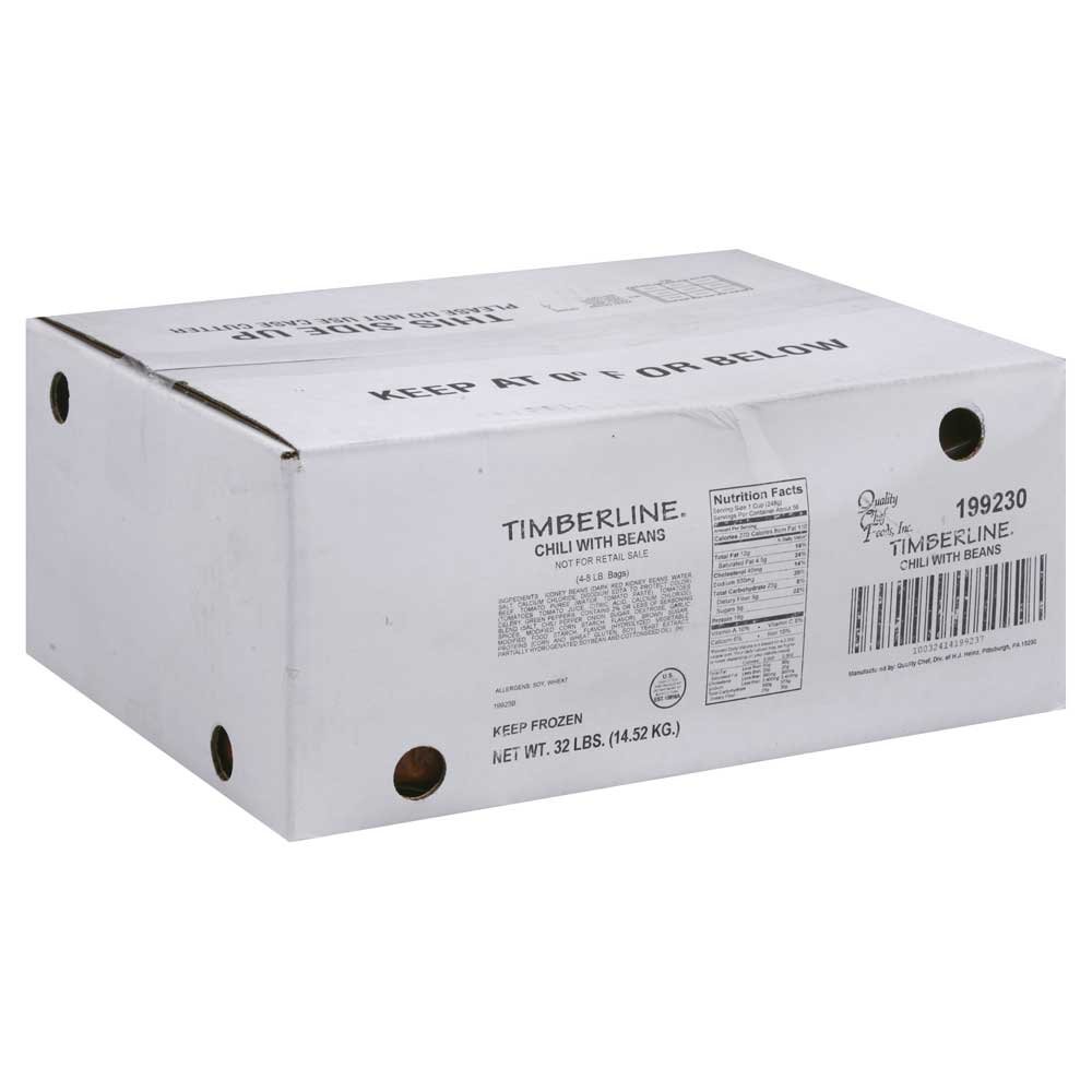 Chef Francisco Timberline Chili Soup - 8 lb. Bulk Bag (4 Bags per Case) | Restaurant-Quality Chili for Catering, Food Service & Large Family Meals