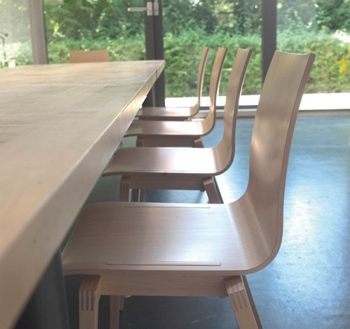 Stockholm Side Chair by Ton - Modern Wooden Dining Chair for Kitchen, Restaurant & Office - Scandinavian Design with Comfortable Seat & Sturdy Frame