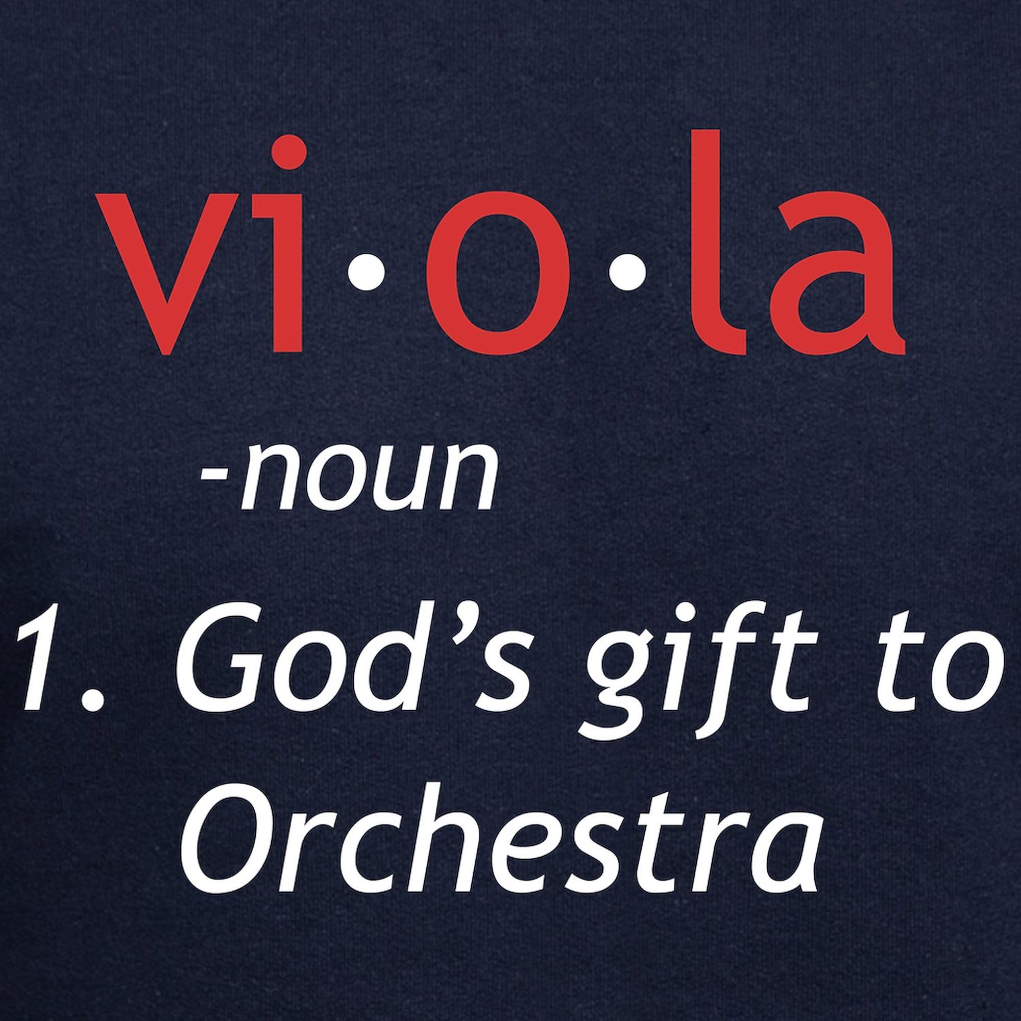 Definition of a Viola Hoodie - Men's Dark Regular Fit Pullover Hooded Sweatshirt | Perfect for Musicians, Orchestra Fans & Casual Wear
