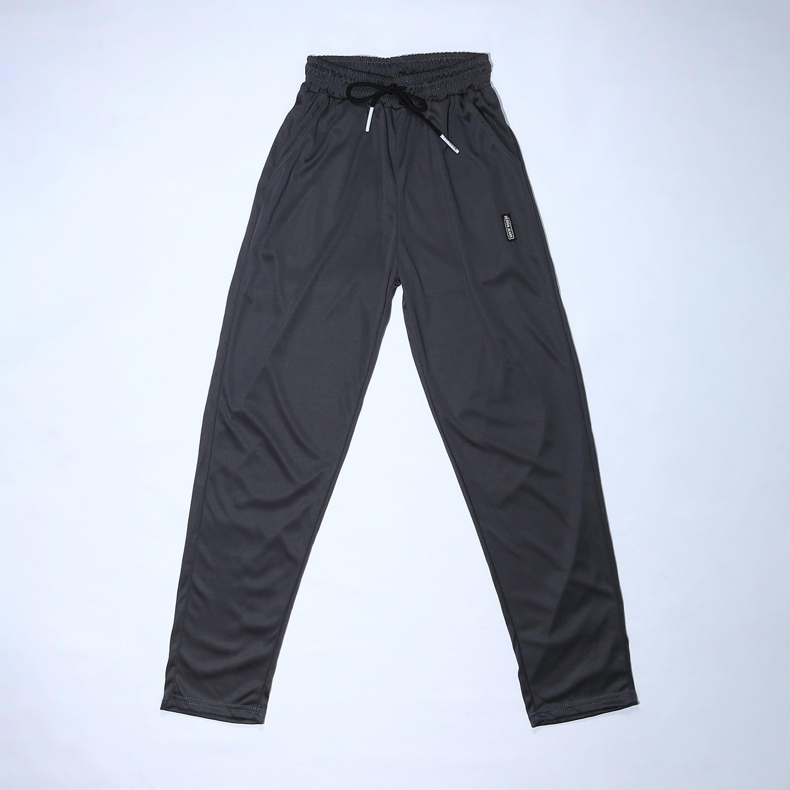 Men's Cargo Pants with Deep Pockets - Loose Fit Casual Drawstring Jogging Pants in White | Perfect for Outdoor Activities, Work & Travel
