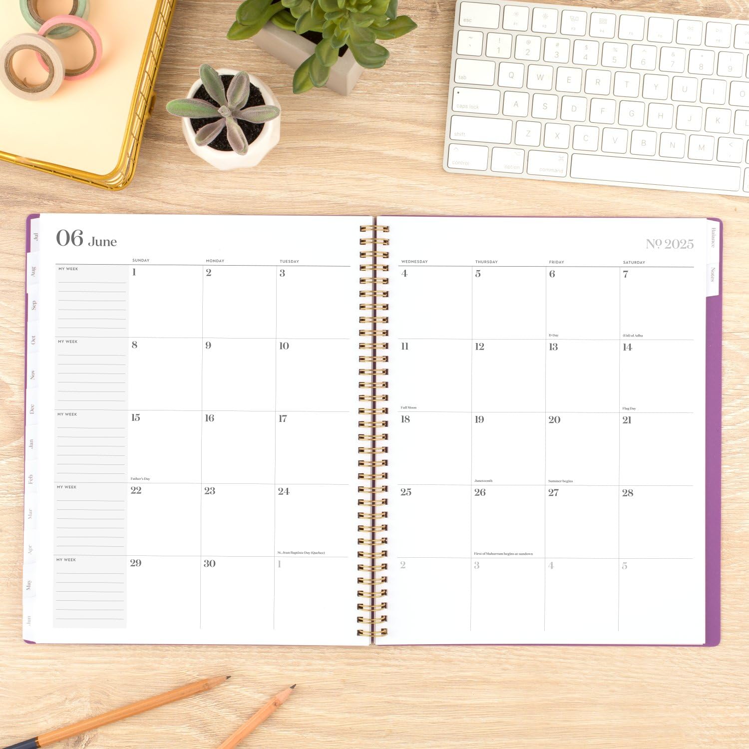 Cambridge Planner 2024-2025 Academic Year - Weekly & Monthly Large Planner (8.5