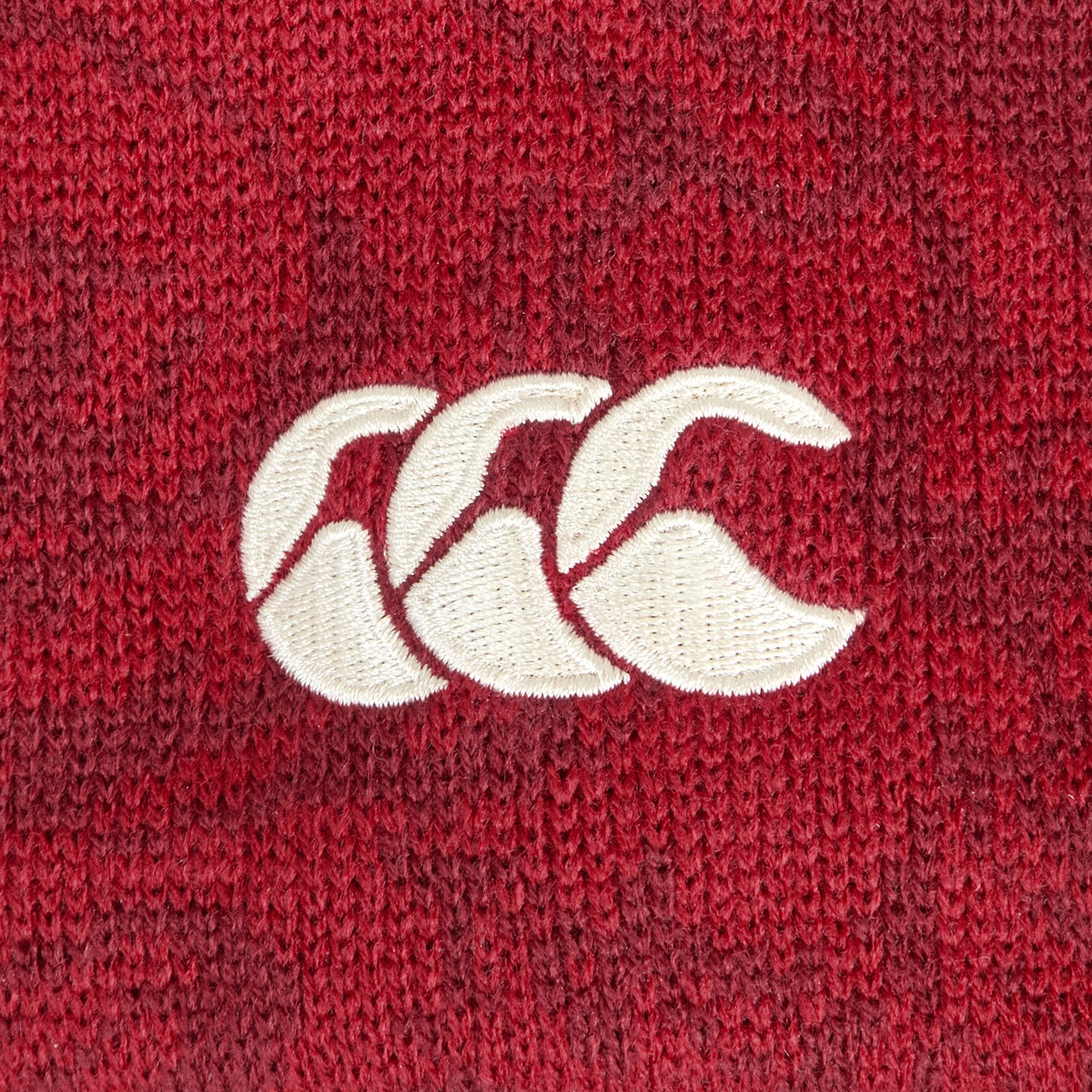 Canterbury British & Irish Lions Fleece Lined Winter Bobble Beanie Hat - Red Warm Knit Hat for Rugby Fans & Outdoor Activities - Perfect for Cold Weather, Sports Events & Casual Wear