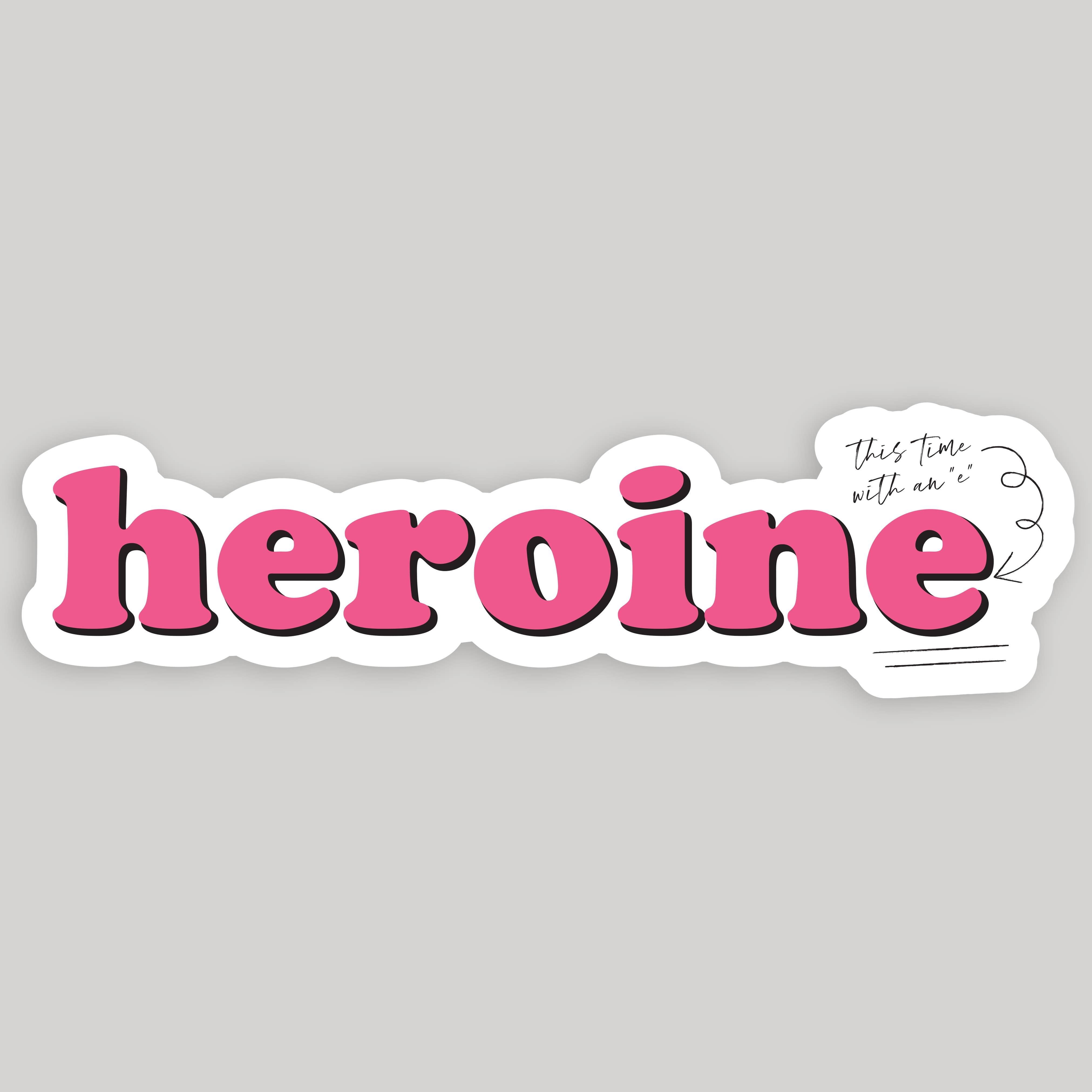 Taylor Swift 'Heroine' Sticker - Waterproof Vinyl Decal for Laptops, Phones & DIY Crafts - Perfect for Swiftie Fans & Gifts