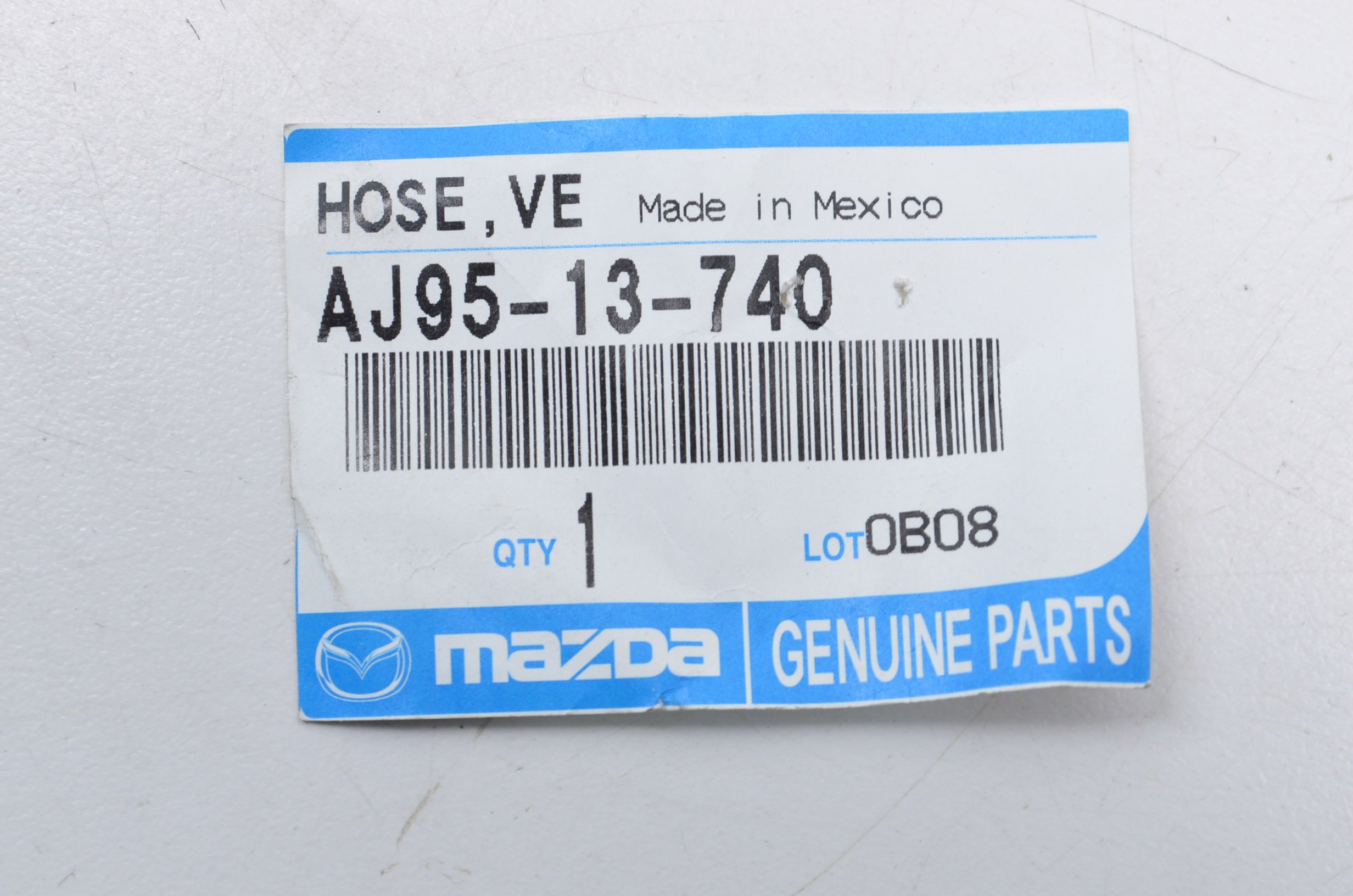 Genuine Mazda Ventilation Hose AJ95-13-740 - OEM Replacement Part for Mazda Vehicles - Perfect for Engine Ventilation & Climate Control Systems