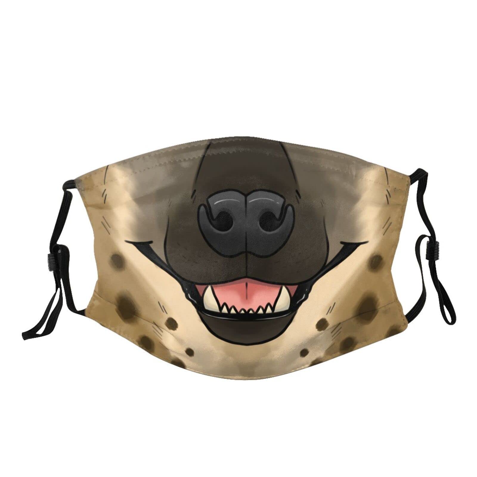 Funny Animal Face Mask Washable Reusable - Breathable Cloth Face Cover with Filters for Adults, Women & Men - Perfect for Halloween, Cosplay, Parties and Daily Protection
