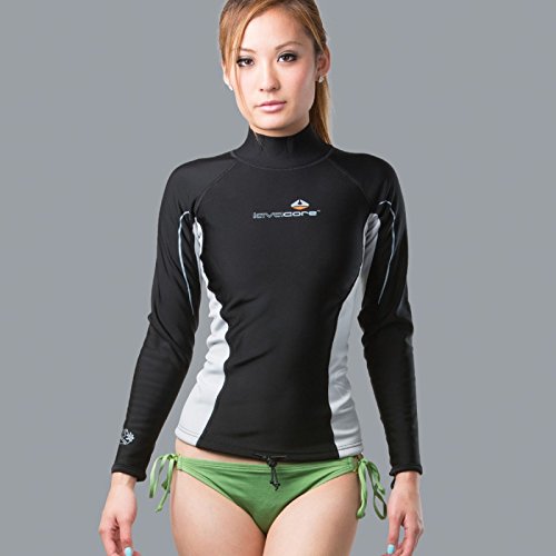 LavaCore Women's Thermal Long Sleeve Shirt - Trilaminate Polytherm Technology for Extreme Watersports - Perfect for Kayaking, Surfing & Cold Water Activities (Large)