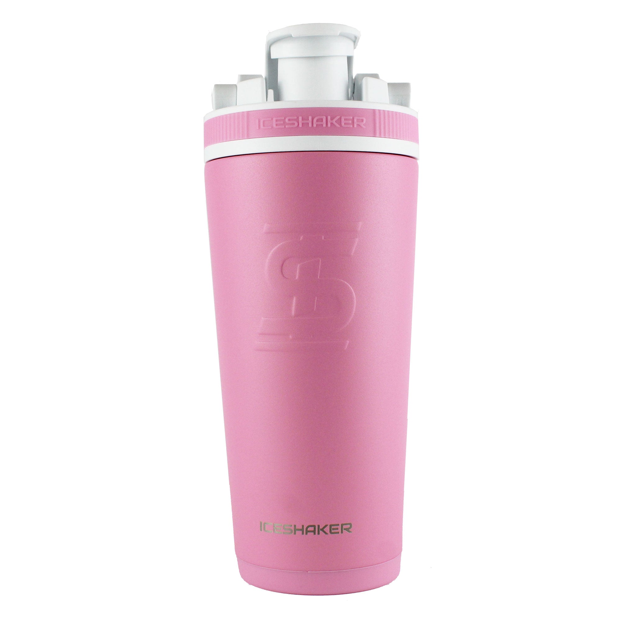 Gronk Signature Edition 26oz Insulated Stainless Steel Ice Shaker Bottle - Pink | Leak Proof Water Bottle for Gym, Workout & Sports | Perfect for Protein Shakes, Cold Drinks & Hydration On The Go