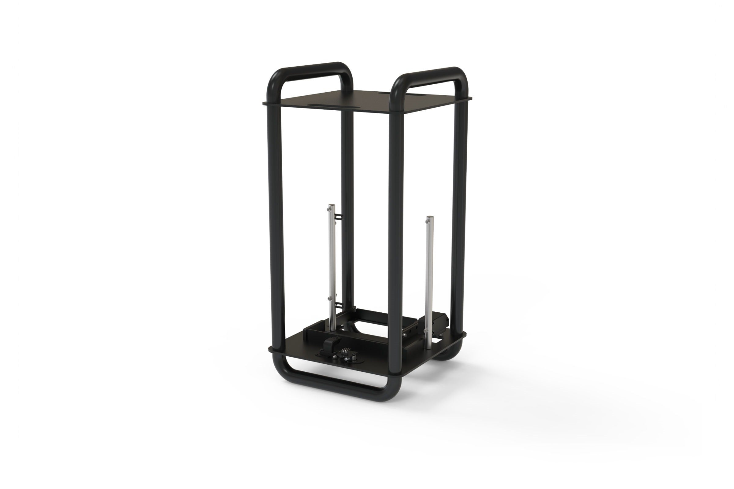 Streacom DA6 Open Frame ITX PC Case - Chrome & Black - Compact Mini Gaming & HTPC Builds for Small Spaces