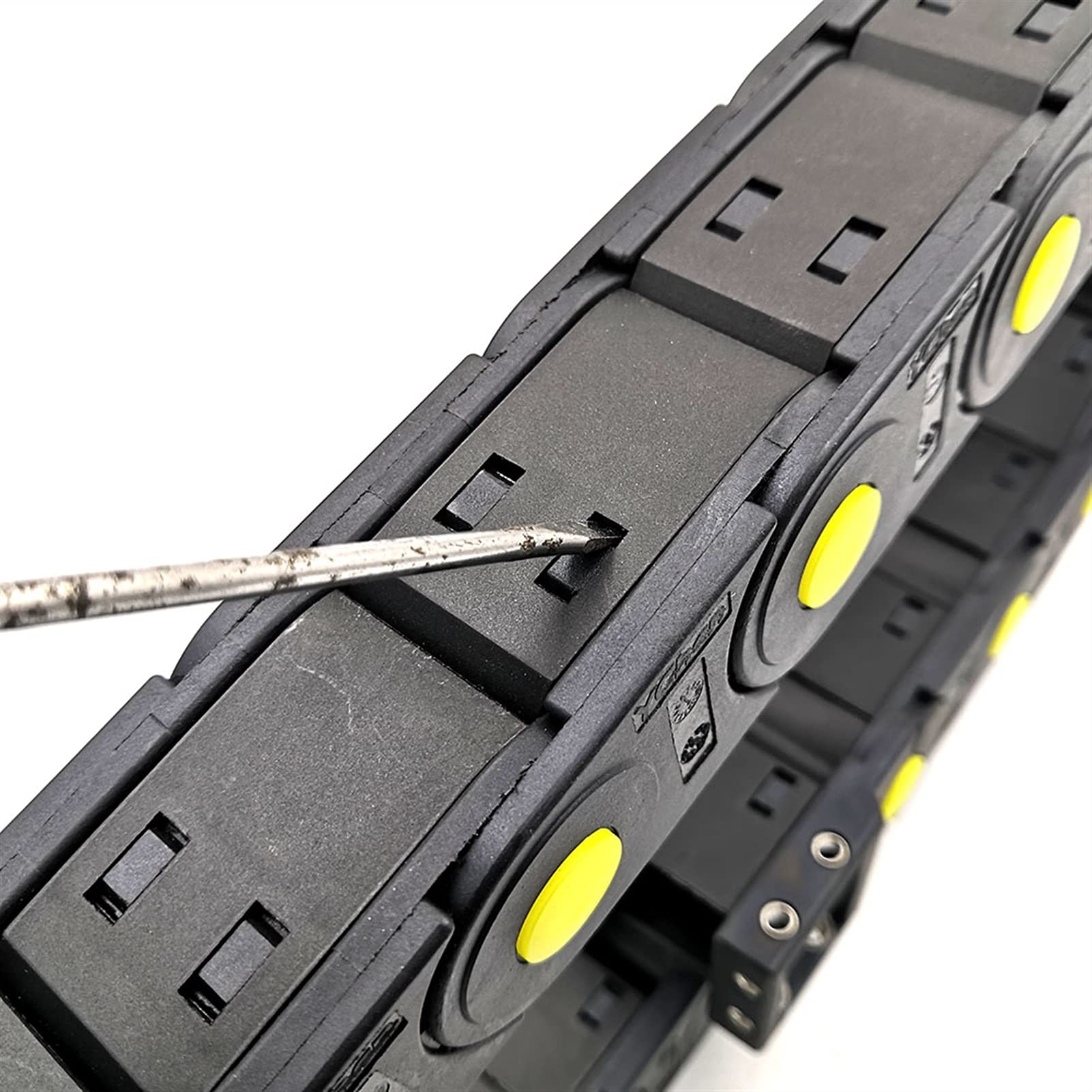 120x50mm Open Side Cable Drag Chain with Connectors - Heavy Duty Wire Carrier Track for CNC Machines, Robotics & Industrial Automation Equipment
