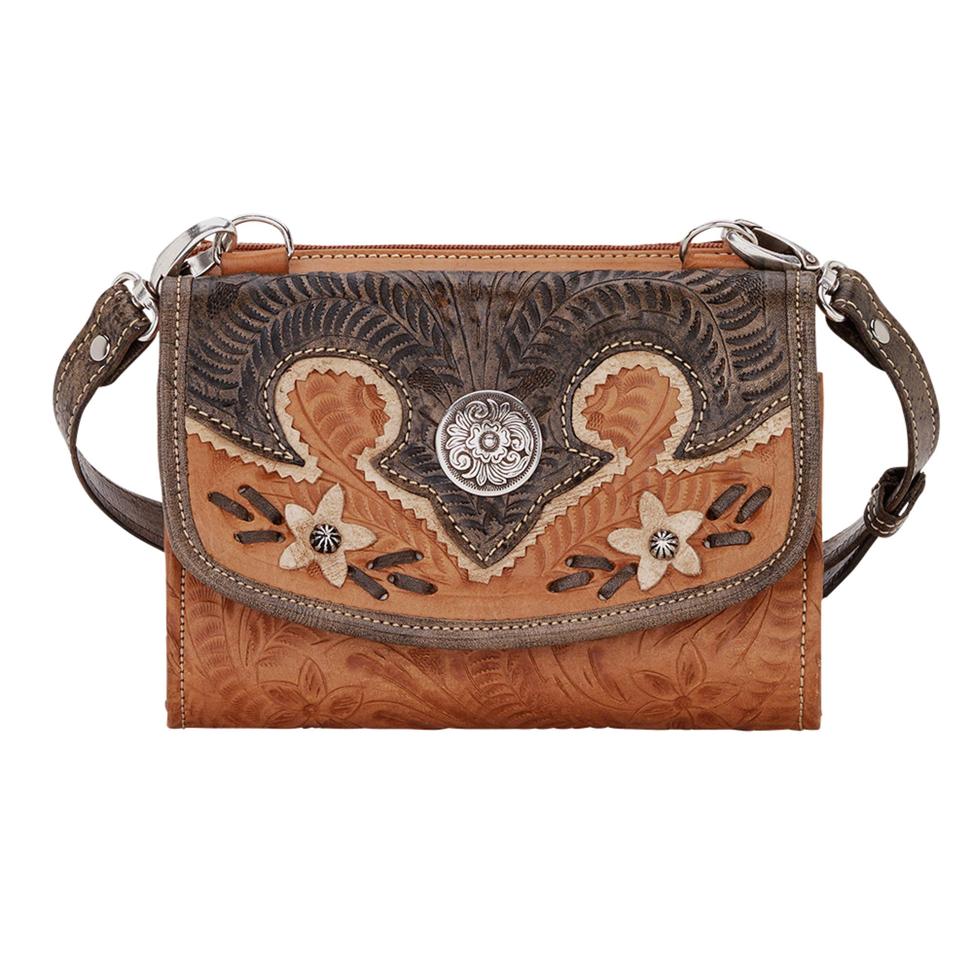 Stylish American West Desert Wildflower Print Crossbody Bag for Women - Perfect for Travel, Shopping & Outdoor Adventures