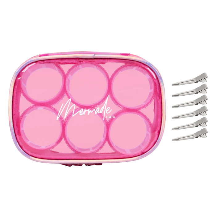 Professional Mermade Hair Velcro Roller Kit for Curly & Wavy Styles - At-Home Salon Quality Styling Tools for Women