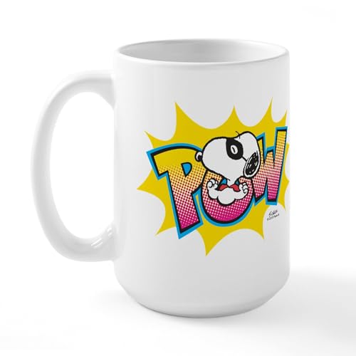 White - Peanuts Snoopy Pow Large Mug
