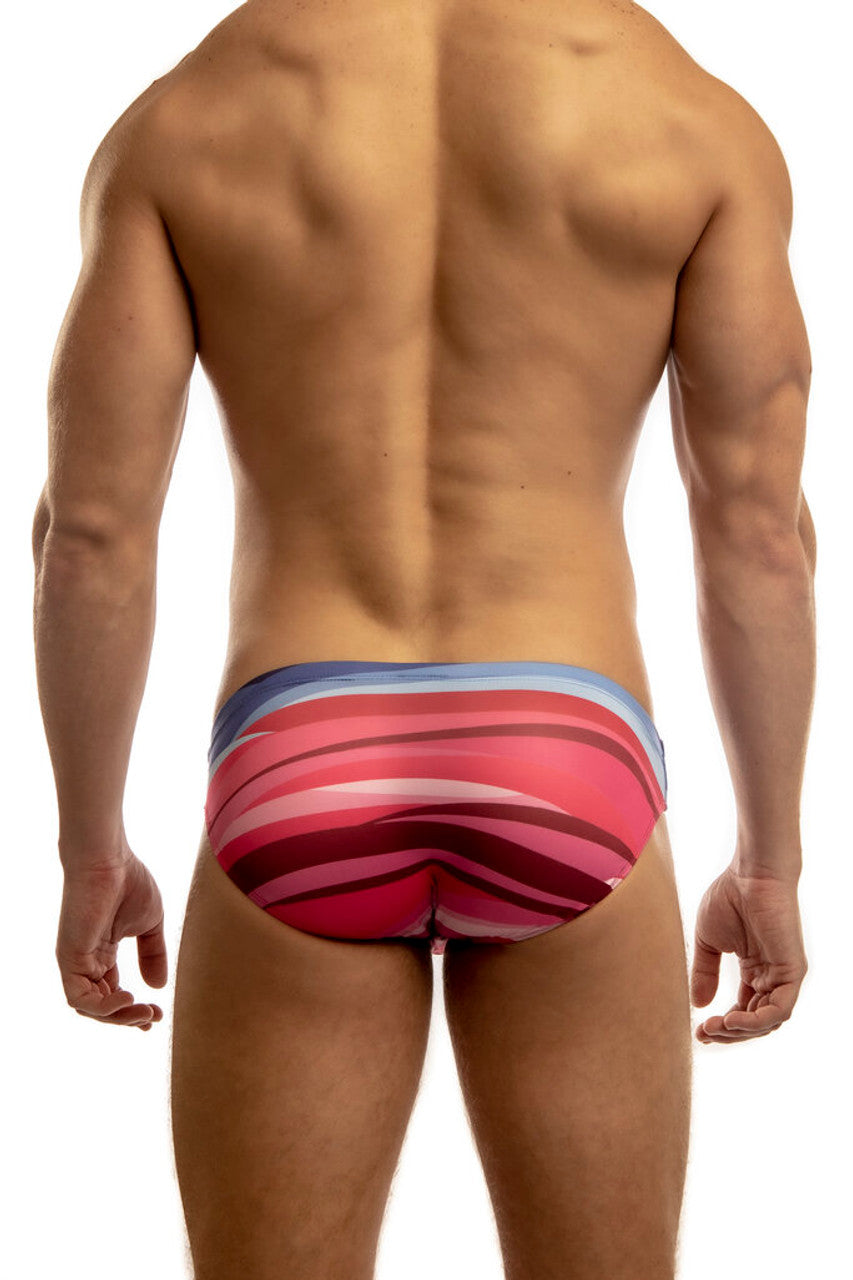 Jack Adams Mykonos Wave Swim Brief - Men's Stylish Swimwear for Beach & Pool | Quick-Dry Comfortable Swim Trunks for Vacation, Summer & Water Sports
