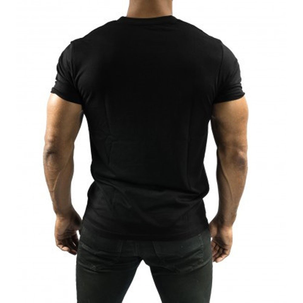 Skip The Gym Teefit Fitness Series Men's V-Neck Workout T-Shirt - Breathable & Comfortable Gym Shirt for Men (Large) - Perfect for Running, Weightlifting & Casual Wear
