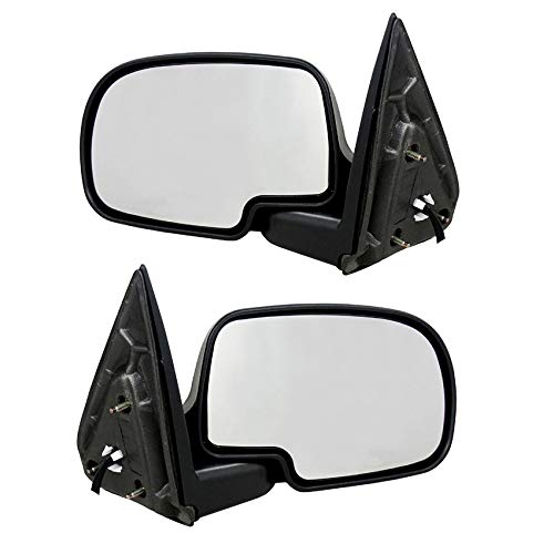 RAREELECTRICAL Replacement Door Mirrors Pair for 1999-2002 GMC Sierra 1500 - Compatible with GM1320251 GM1321250 88986366 - Perfect for Truck Upgrades & Off-Road Adventures