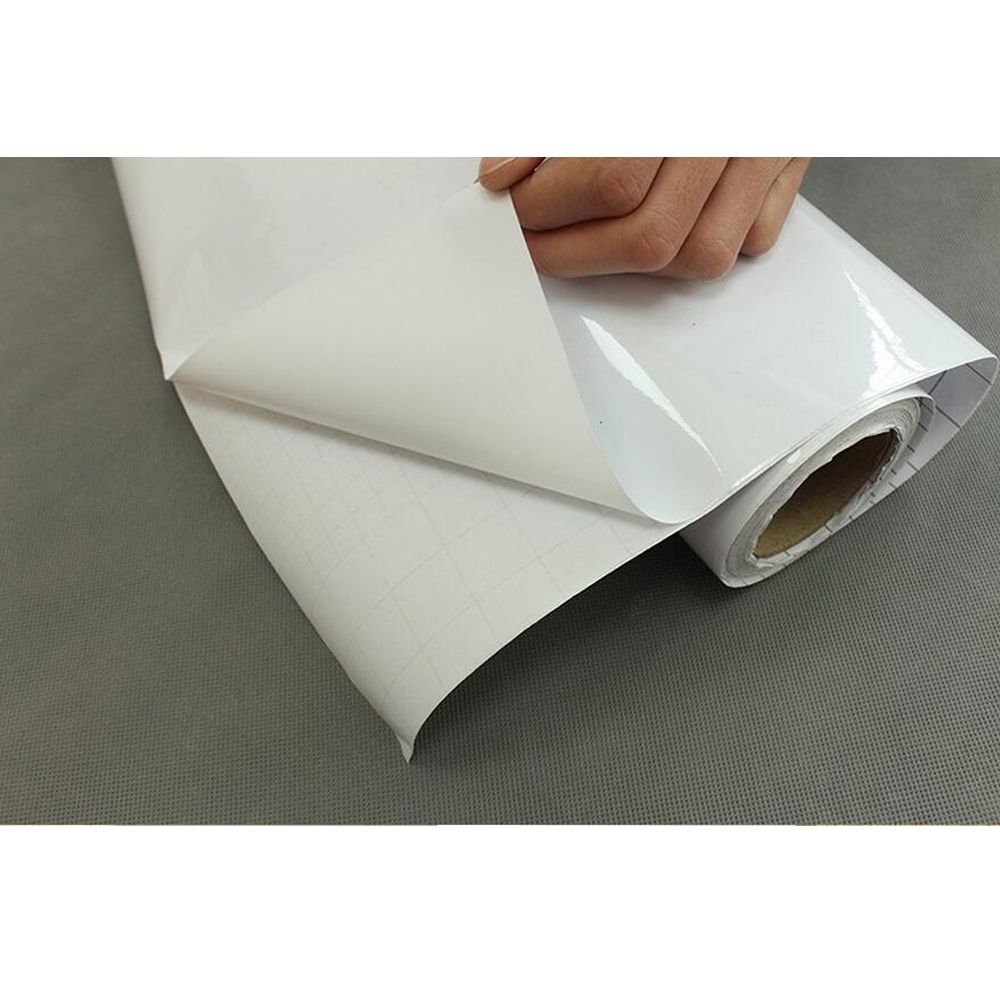 HOHOFILM 5ft x 33ft Self Adhesive Whiteboard Sticker Roll - Dry Erase Wall Sticker for Walls, Doors, Tables - Peel & Stick Whiteboard Surface for Office, Classroom, Home, Kitchen & DIY Projects
