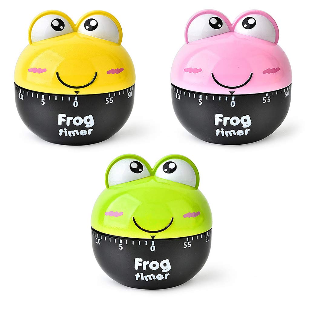 Cartoon Frog Kitchen Timer - Mechanical Alarm Clock for Cooking, Baking, Study & Sleep Reminder - Perfect for Home, Office & Classroom Use