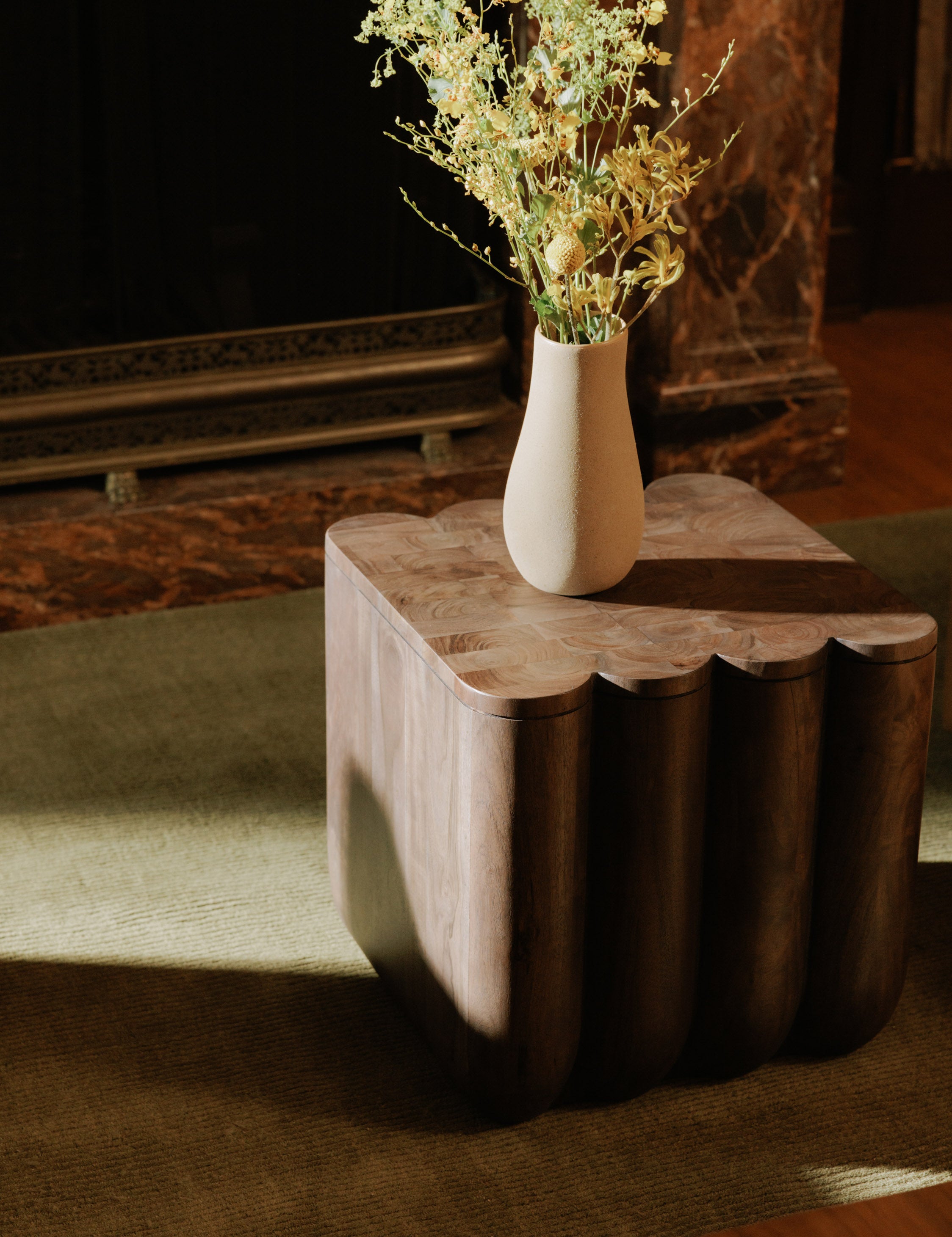 Emsy Modern Side Table - Small End Table for Living Room, Bedroom, Office - Compact Nightstand with Storage Shelf - Perfect for Coffee, Books, Plants & Home Decor