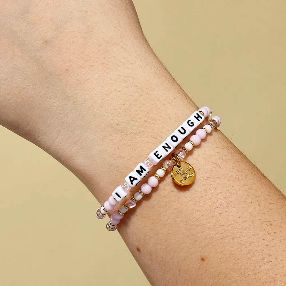 I Am Enough Inspirational Bracelet for Women - Motivational Jewelry Gift for Self Love & Confidence - Perfect for Daily Wear, Meditation & Gifting