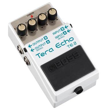 Boss TE-2 Tera Echo Pedal - Guitar Effects Pedal for Ambient & Spacey Soundscapes | Perfect for Studio Recording & Live Performances