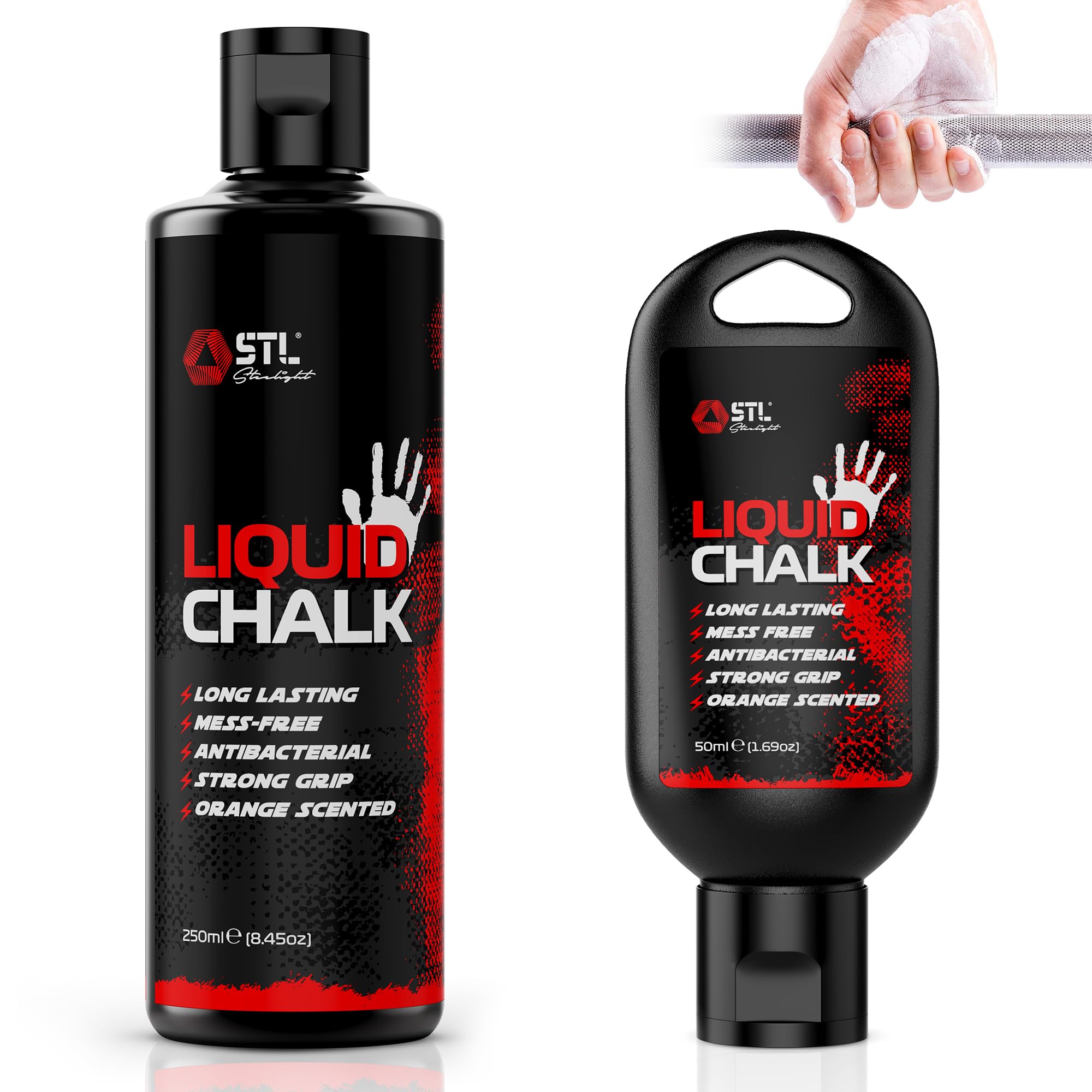 Premium Liquid Chalk for Weightlifting, Gym & Rock Climbing - Non-Slip Grip Enhancer for Dry Hands | Ideal for Body Bouldering, Gymnastics, Calisthenics & Pole Fitness Training