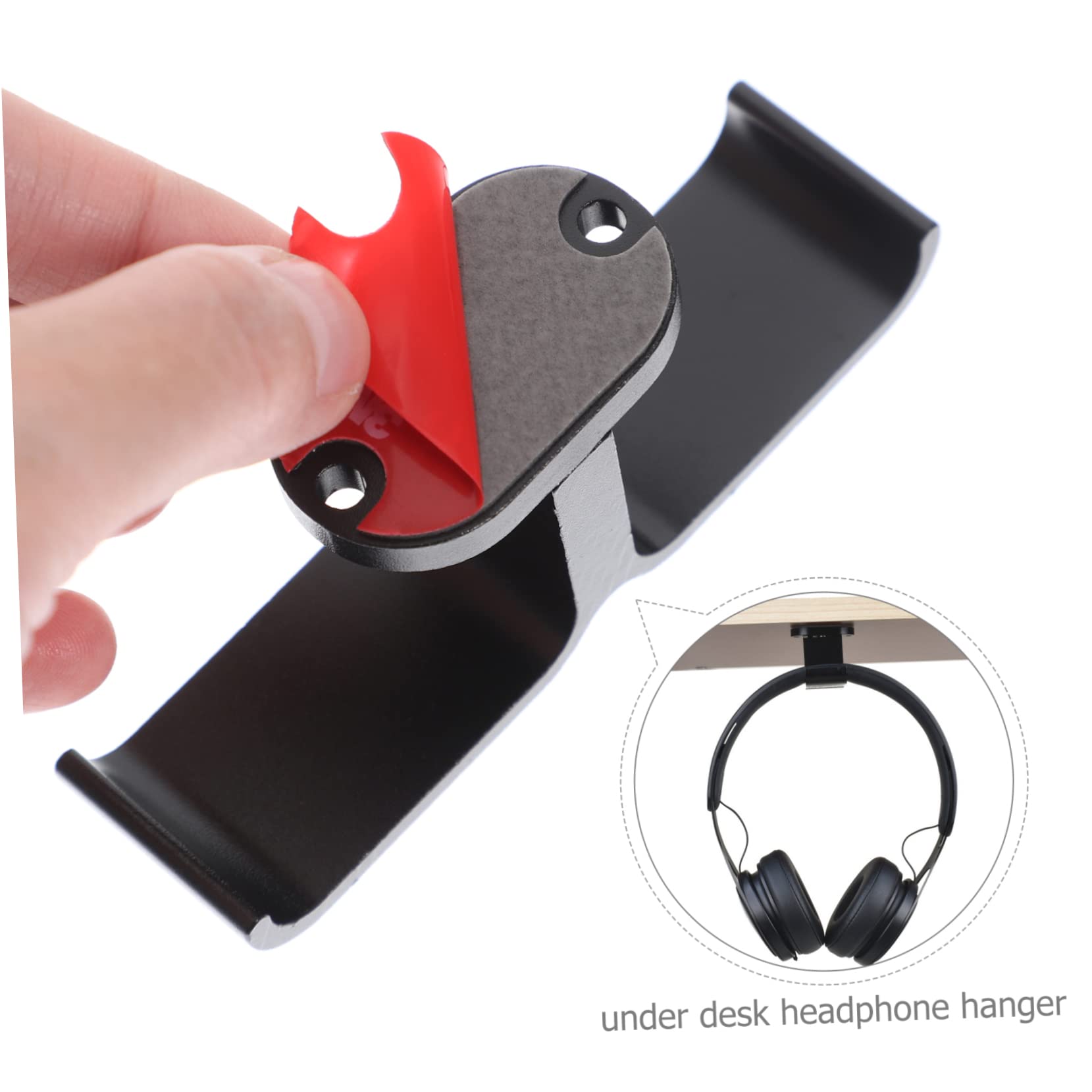 Uonlytech Headset Hanger 4-Pack - Space Saving Headphone Stand Hook for Computer, Gaming & Office Use - Durable Headset Holder for Desk Organization (Perfect for Gamers, Streamers & Remote Workers)