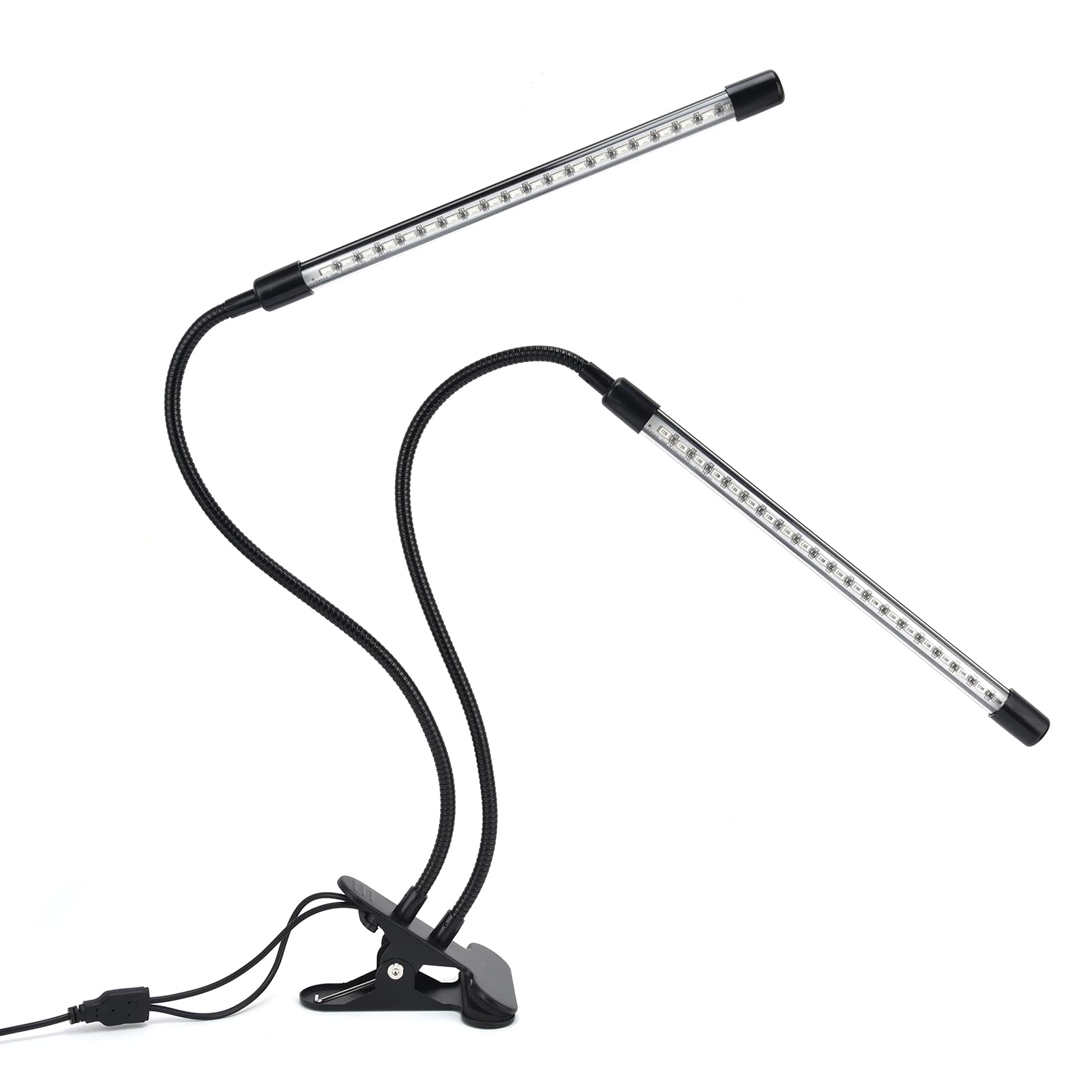Dimmable LED Grow Light with Double Tubes - Adjustable Plant Growth Lamp for Indoor Gardening, Hydroponics & Greenhouse Use | Perfect for Herbs, Vegetables & Flowering Plants