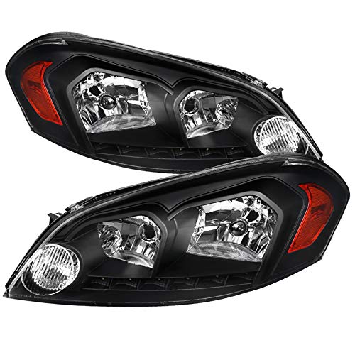 CarPartsInnovate Replacement Black Headlights with LED Lamps for 2006-2013 & 2006-2007 Models - Perfect for Night Driving & Vehicle Upgrades
