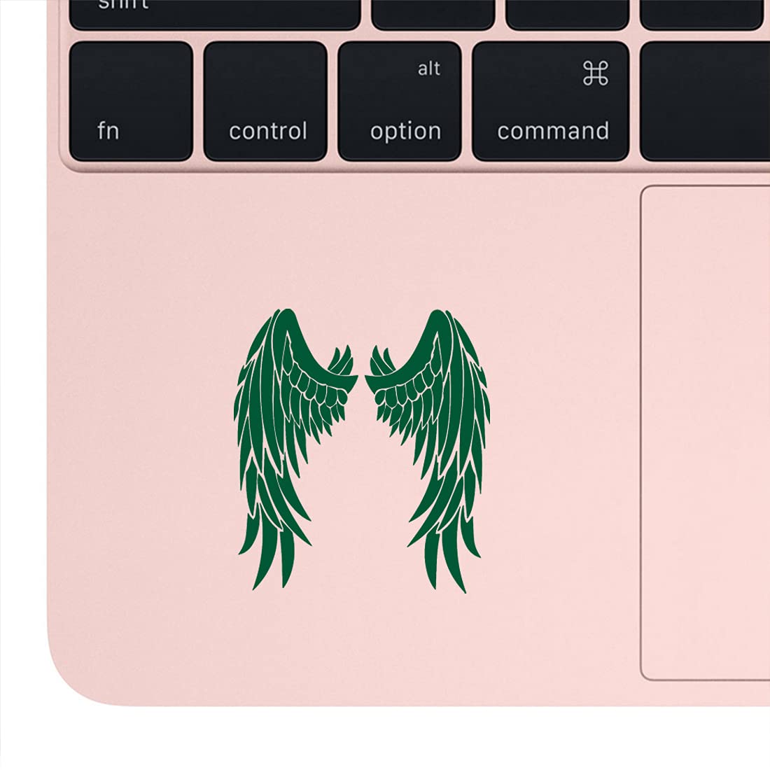 Saint Wings Lovely Green Vinyl Decal Stickers (Set of 2) - Waterproof Premium Laptop, Phone, Helmet, Car Window, Bumper, Mug, Cup, Door & Wall Decor - Perfect for DIY Home Decor, Personalizing Devices & Vehicle Customization